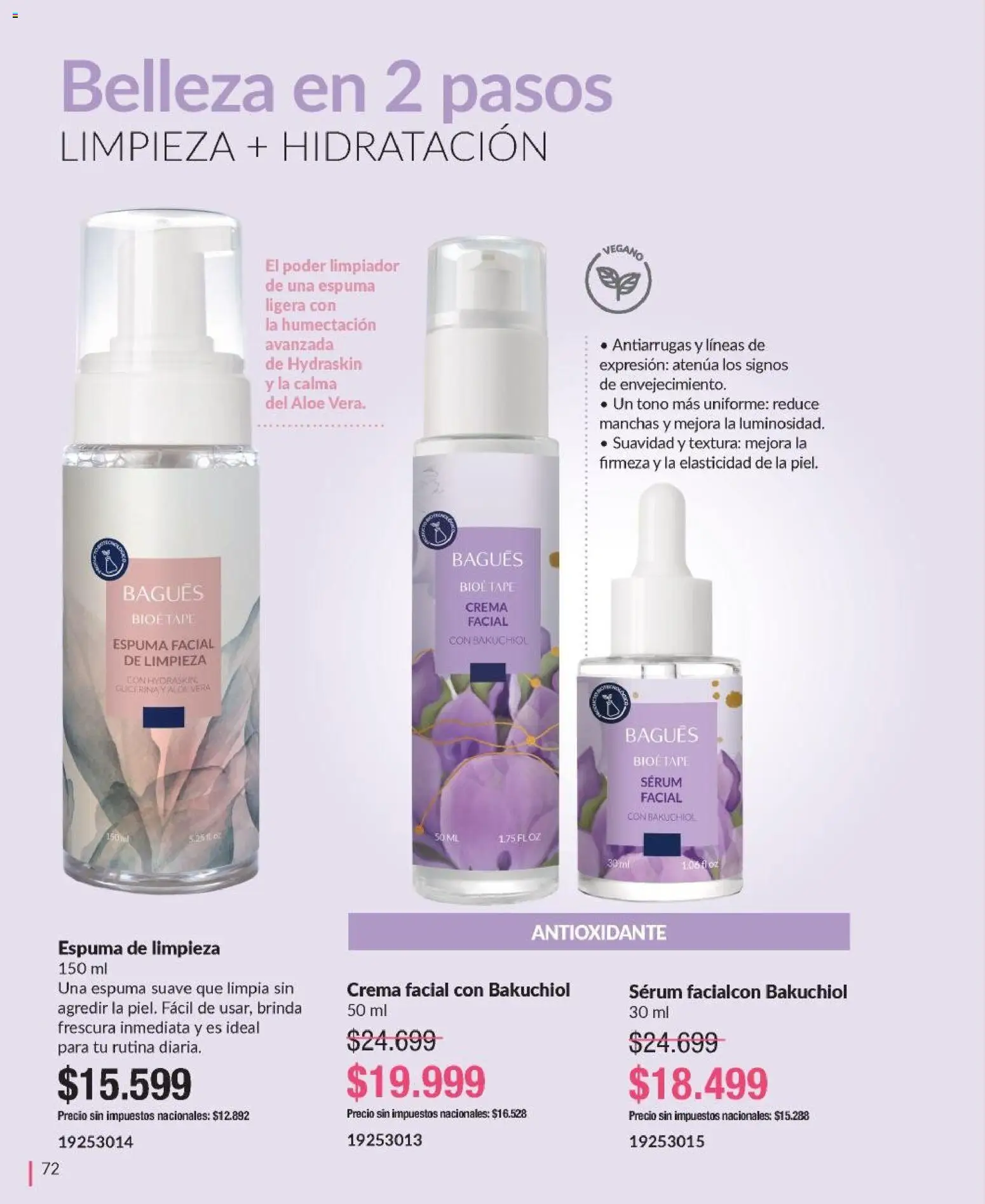 Bagués - Catálogo │ válido desde el 09.03.2026 | Página: 72 | Productos: Serum, Espuma, Limpiador, Crema