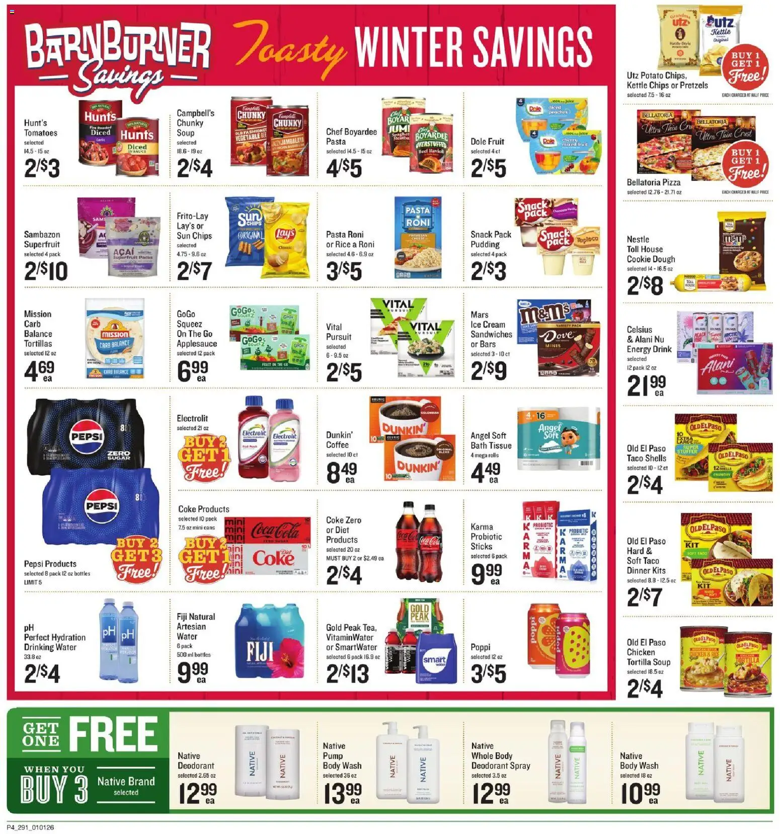 Lowes Foods Weekly Ad - valid from 01.01.2026 | Page: 5 | Products: Peaches, Bath, Juice, Ice cream