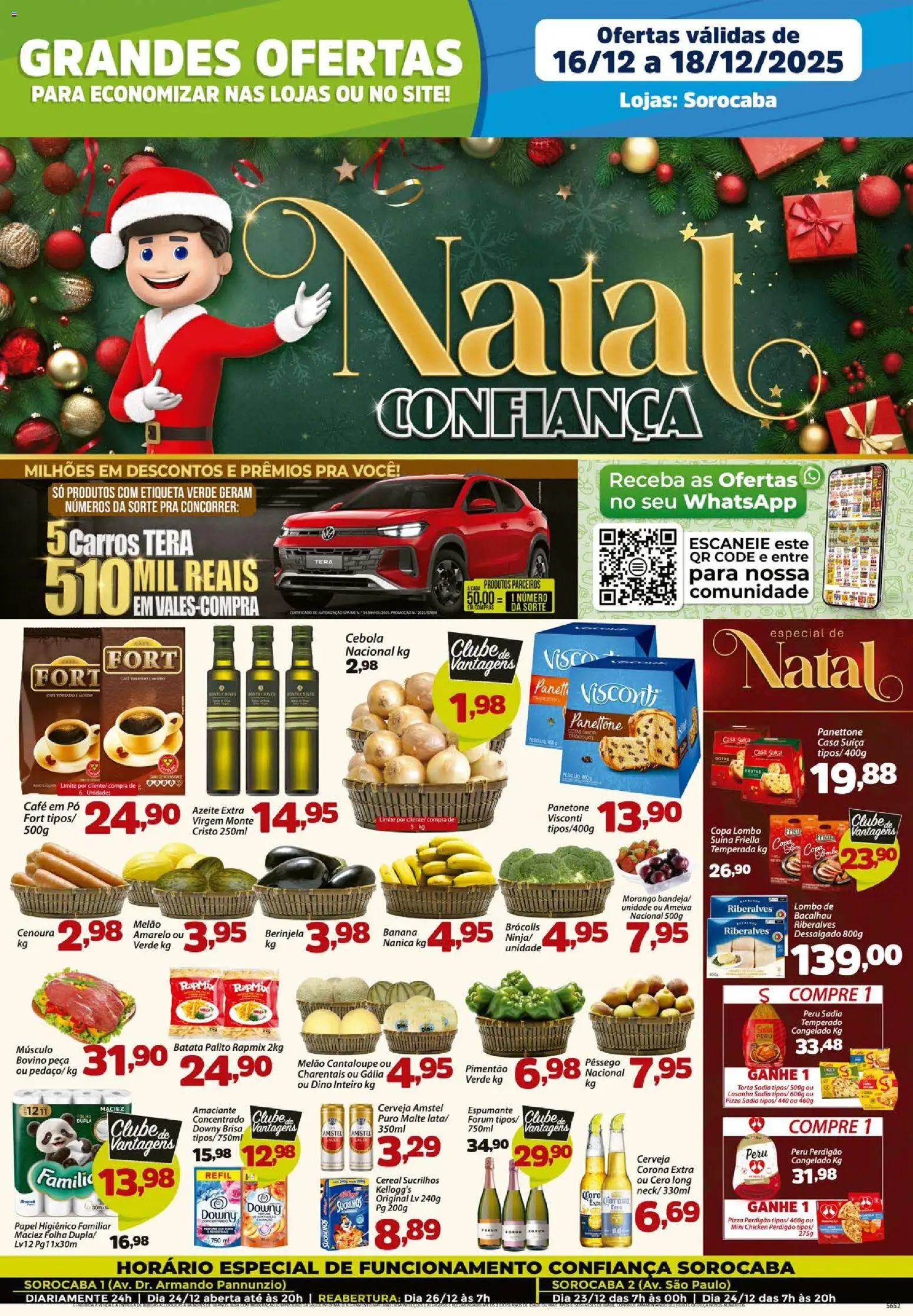 Confiança Folheto - válido de 16.12.2025 | Página: 1 | Produtos: Espumante, Cerveja, Sucrilhos, Azeite