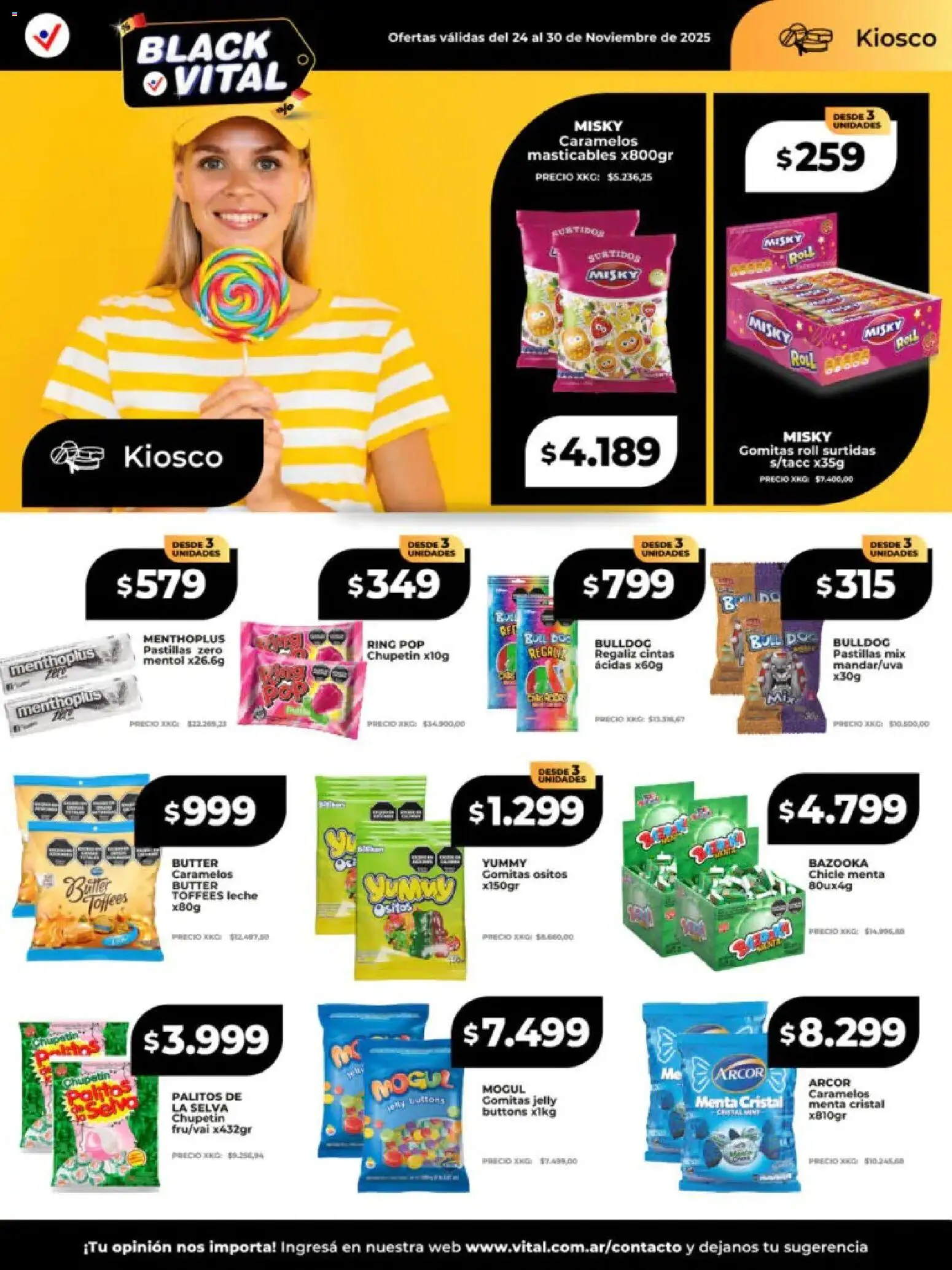 Vital - Ofertas - Santa Fe │ válido desde el 24.11.2025 | Página: 18 | Productos: Gomitas, Leche, Chicle