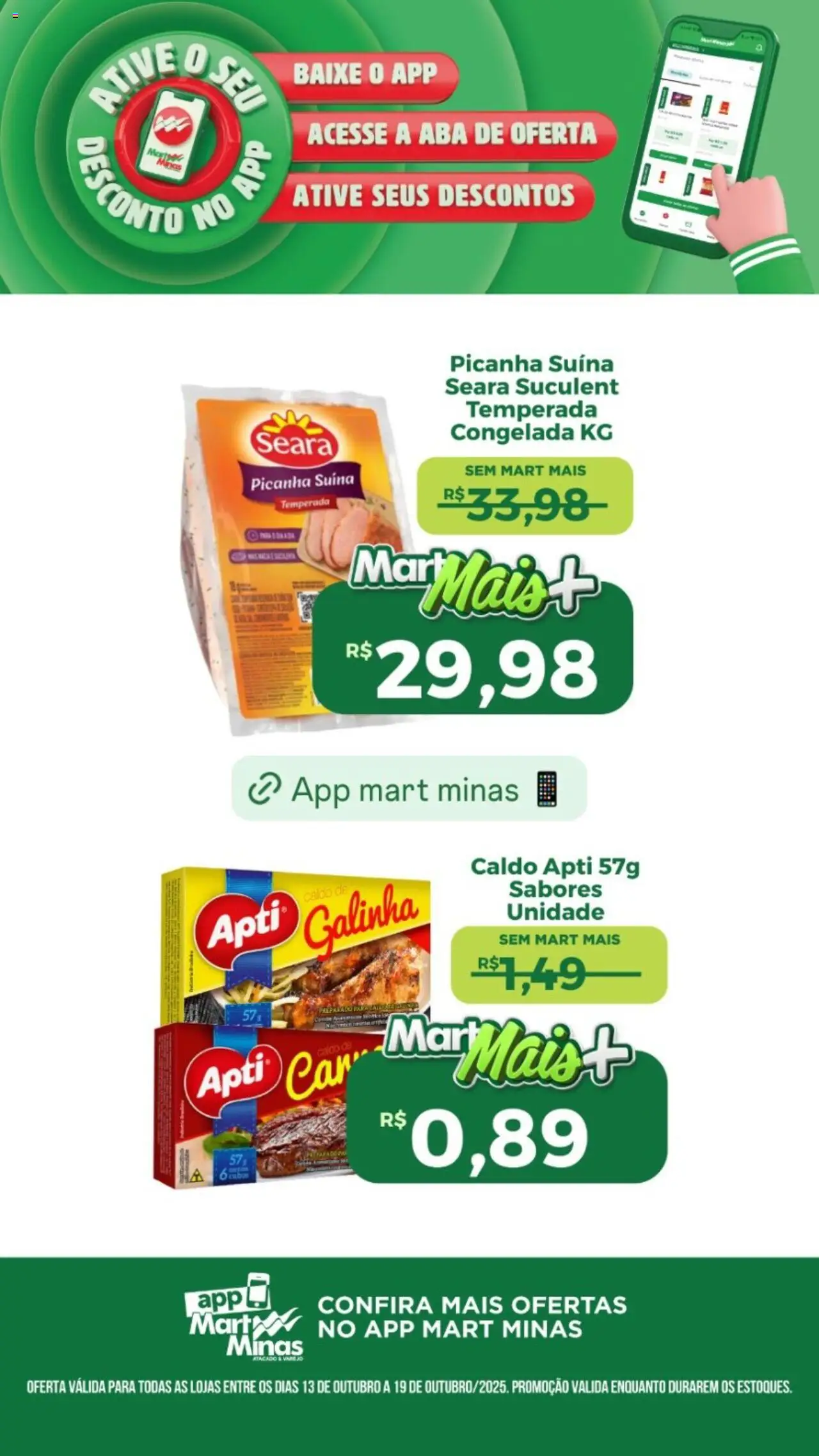 Mart Minas Folheto - válido de 13.10.2025 | Página: 3 | Produtos: Picanha