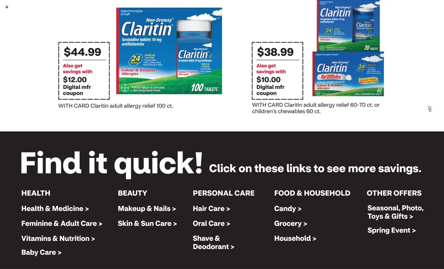 CVS Pharmacy Weekly Ad - WA - valid from 05.04.2026 | Page: 5 | Products: Deodorant, Water