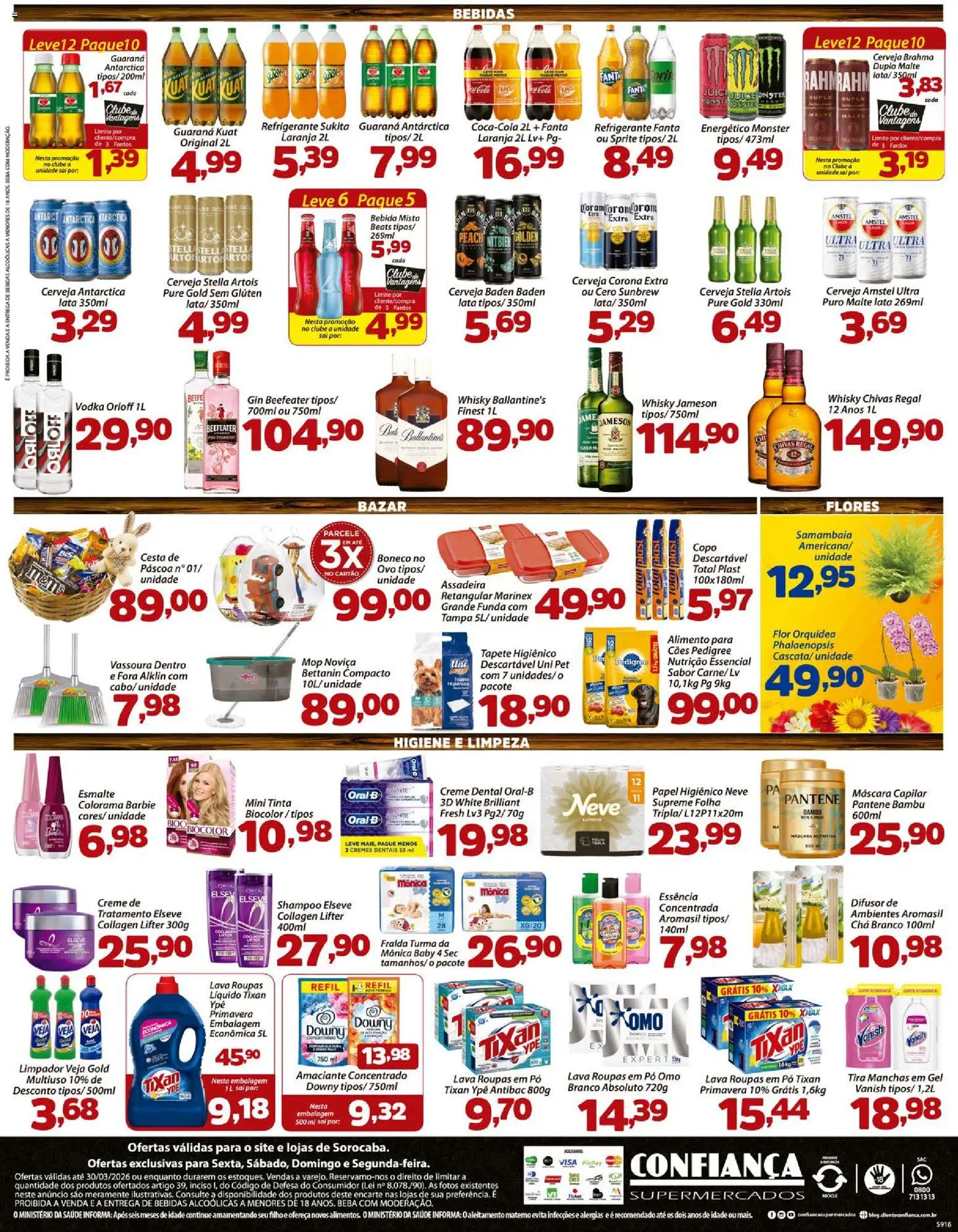 Confiança Folheto - válido de 27.03.2026 | Página: 4 | Produtos: Energético, Vodka, Bebida, Refrigerante