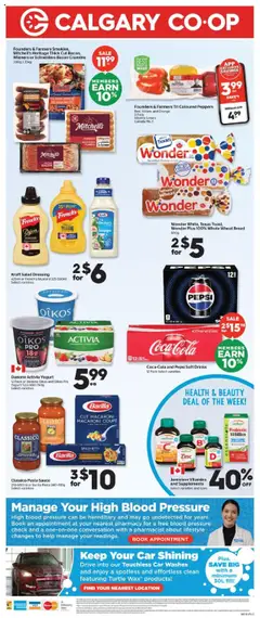 Calgary Co-op flyer valid from 24.07.2025 | Page: 2 | Products: Pasta, Salad, Yogurt, Bread