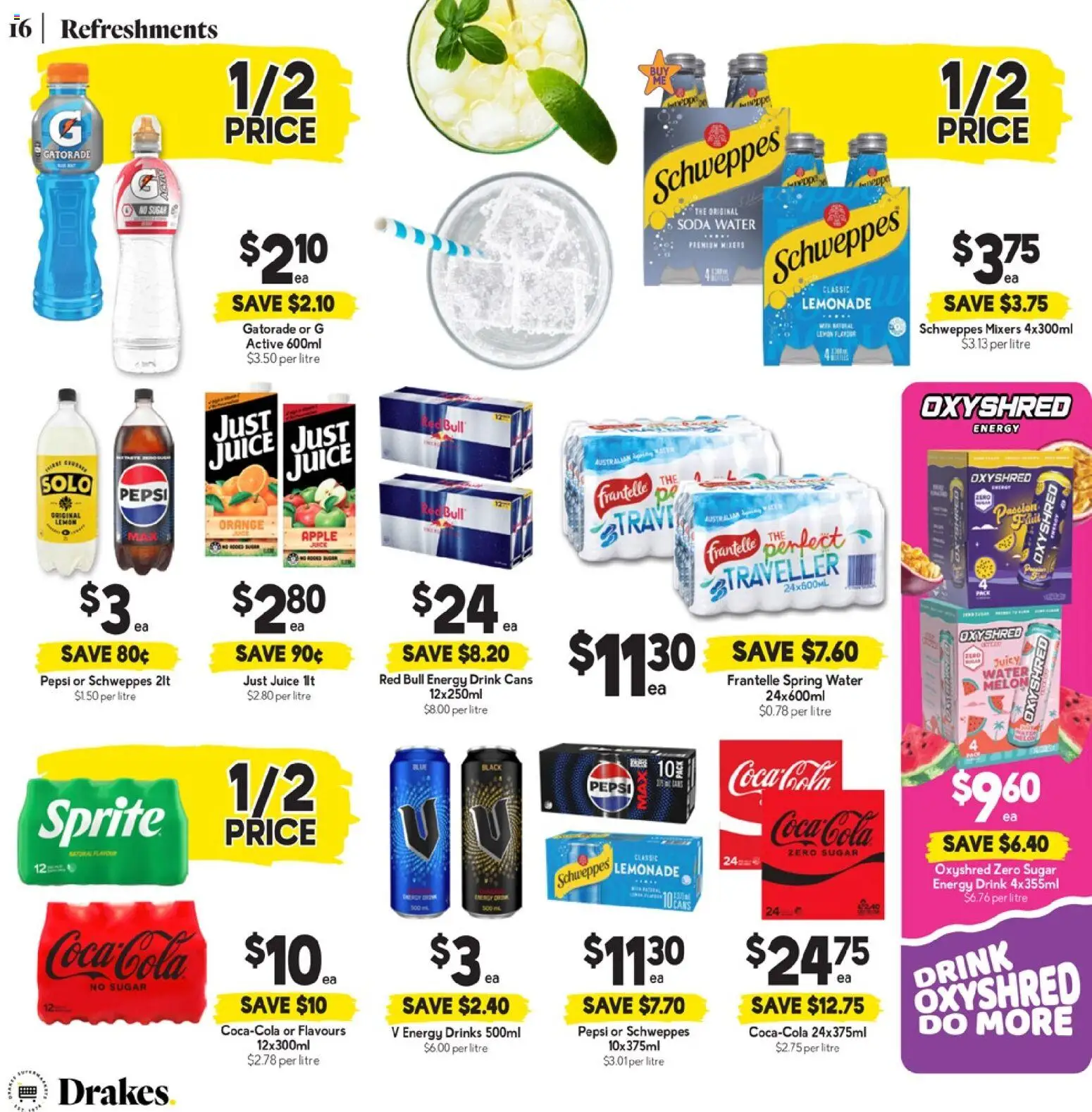 Drakes catalogue - valid from 21.01.2026 | Page: 17 | Products: Energy drink, Juice, Coca Cola, Water