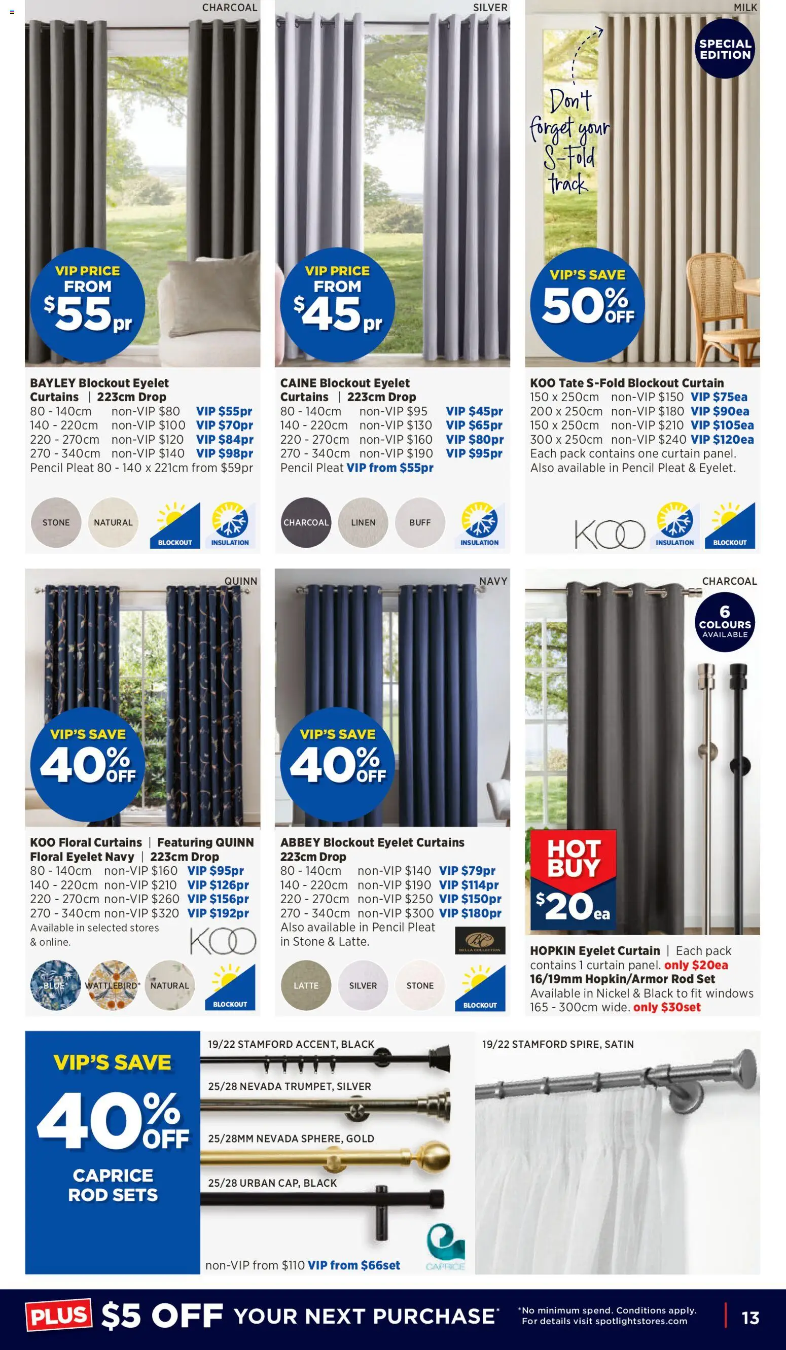 Spotlight catalogue - valid from 21.01.2026 | Page: 13 | Products: Curtain, Floral, Linen, Pencil