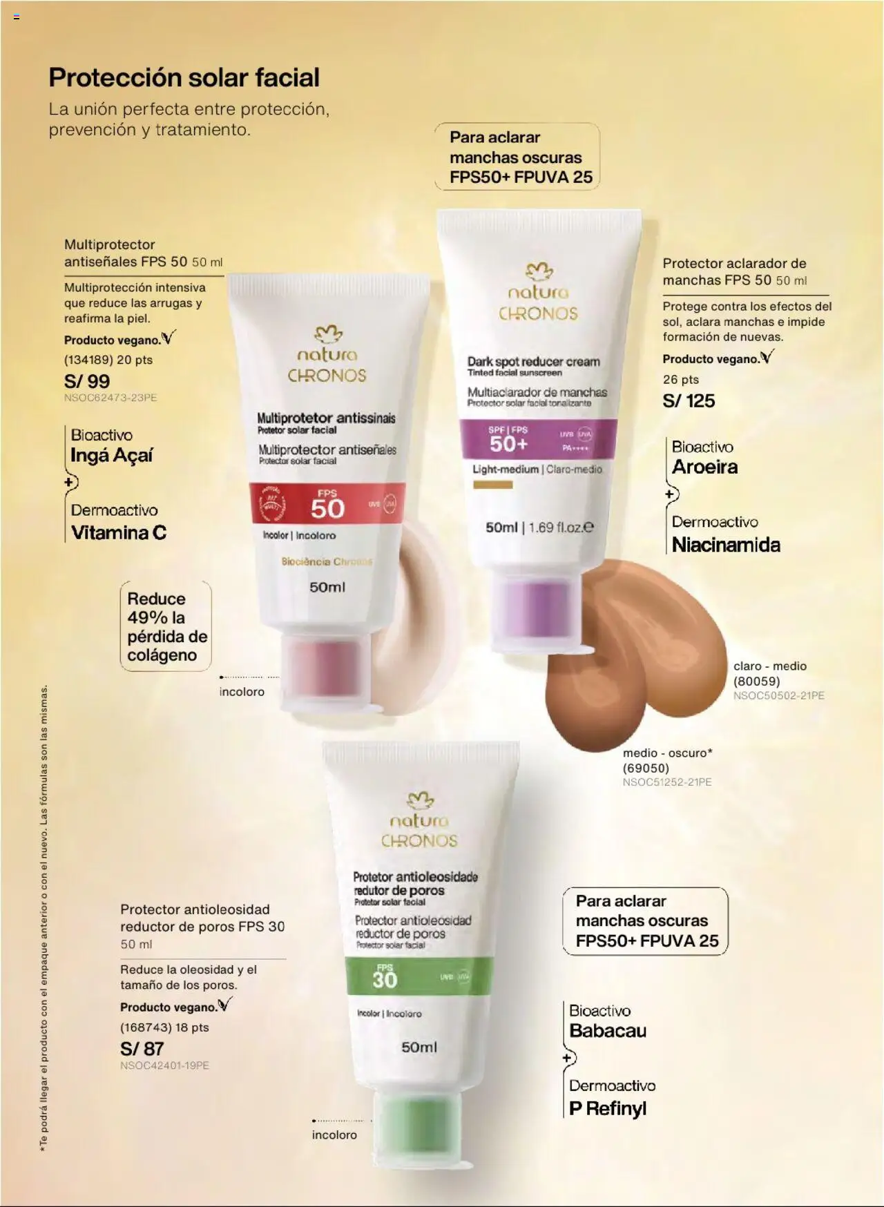 Catálogo Natura válido desde 01.07.2025 | Página: 103 | Productos: Protector solar, Empaque