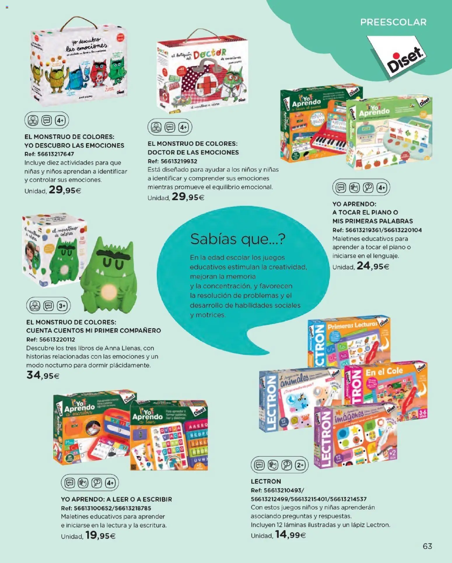 Nuevas ofertas de El Corte Inglés válidas en toda la República Mexicana desde el 27.10.2025. ¡Encuentra las mejores ofertas en El Corte Inglés catálogo Juguetes! | Página: 63