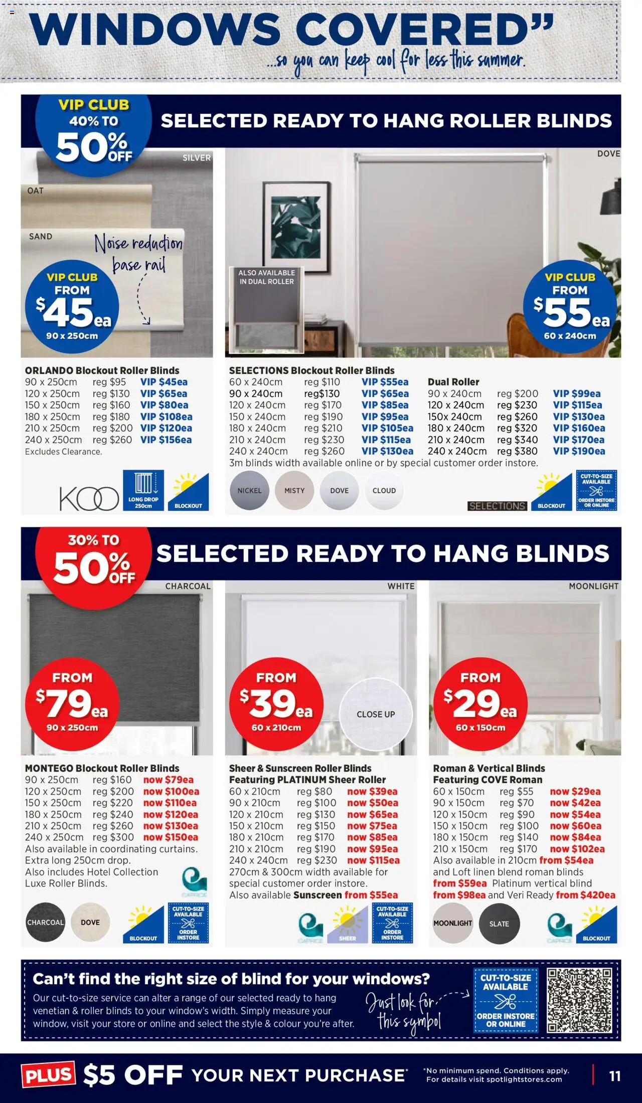 Spotlight catalogue - valid from 15.10.2025 | Page: 11 | Products: Blinds, Linen, Sunscreen
