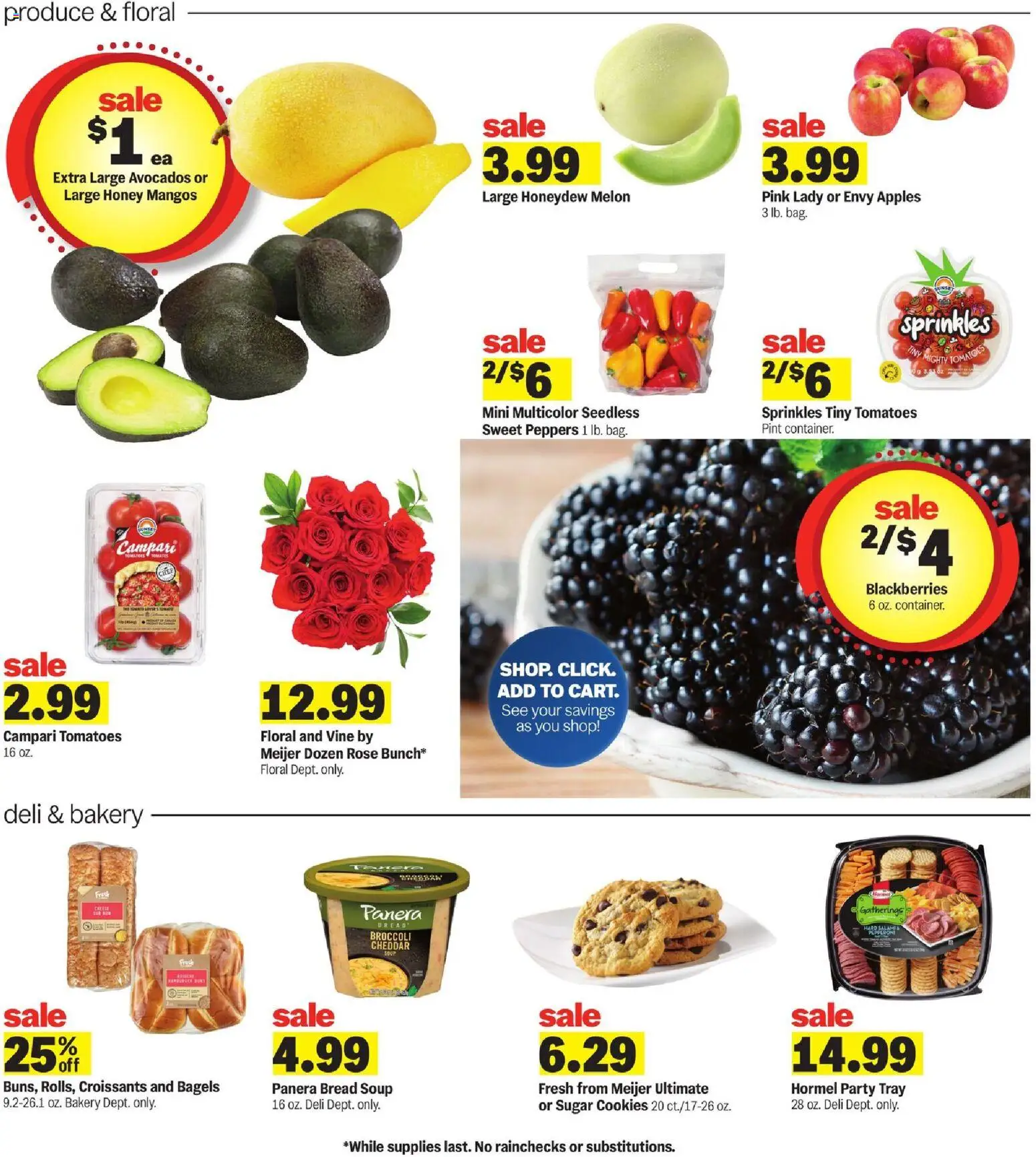 Meijer Weekly Ad - MI - valid from 18.03.2026 | Page: 6 | Products: Bakery, Bread, Apples, Tomatoes
