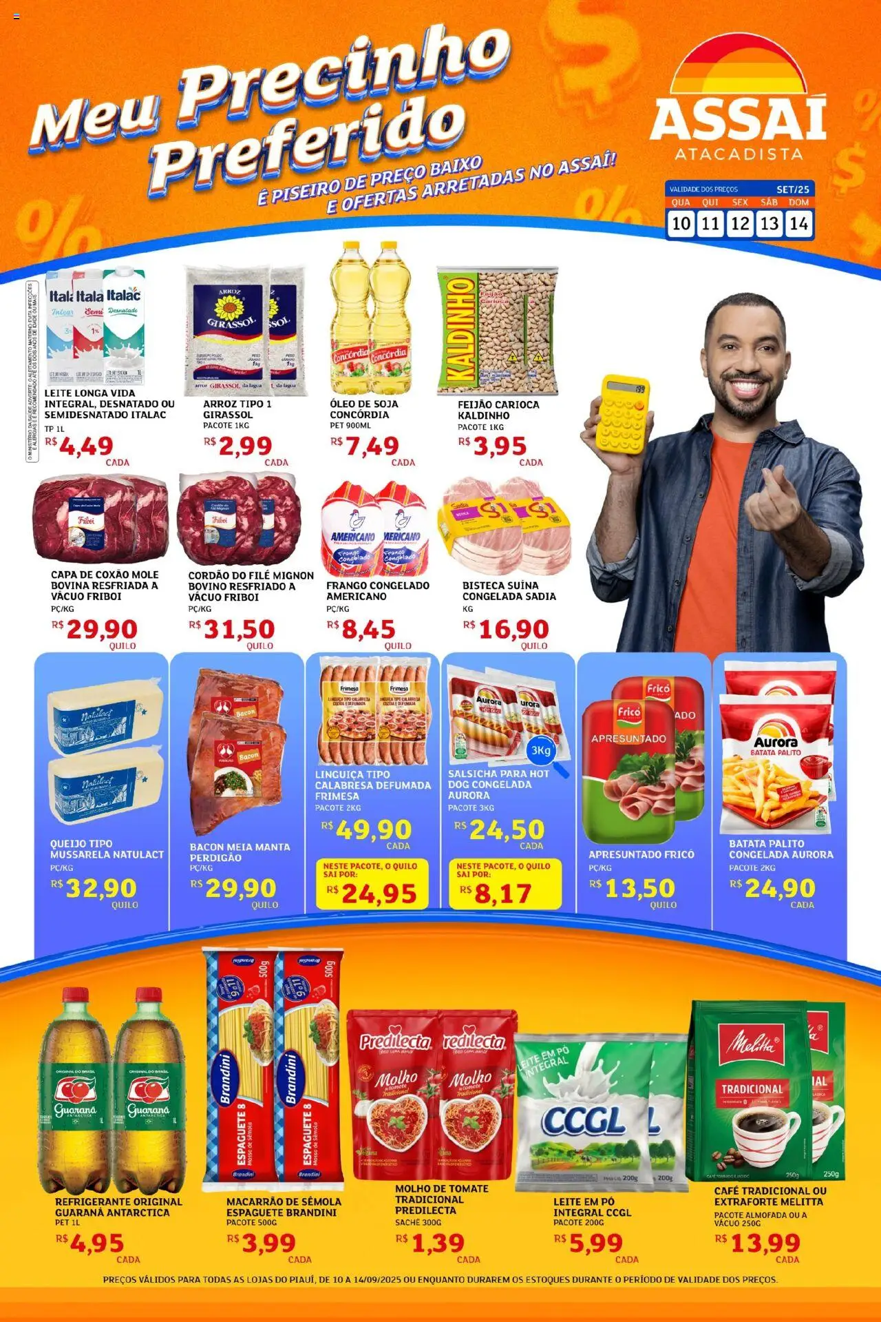 Assaí Atacadista Folheto - válido de 10.09.2025 | Página: 1 | Produtos: Energético, Óleo, Macarrão, Mussarela