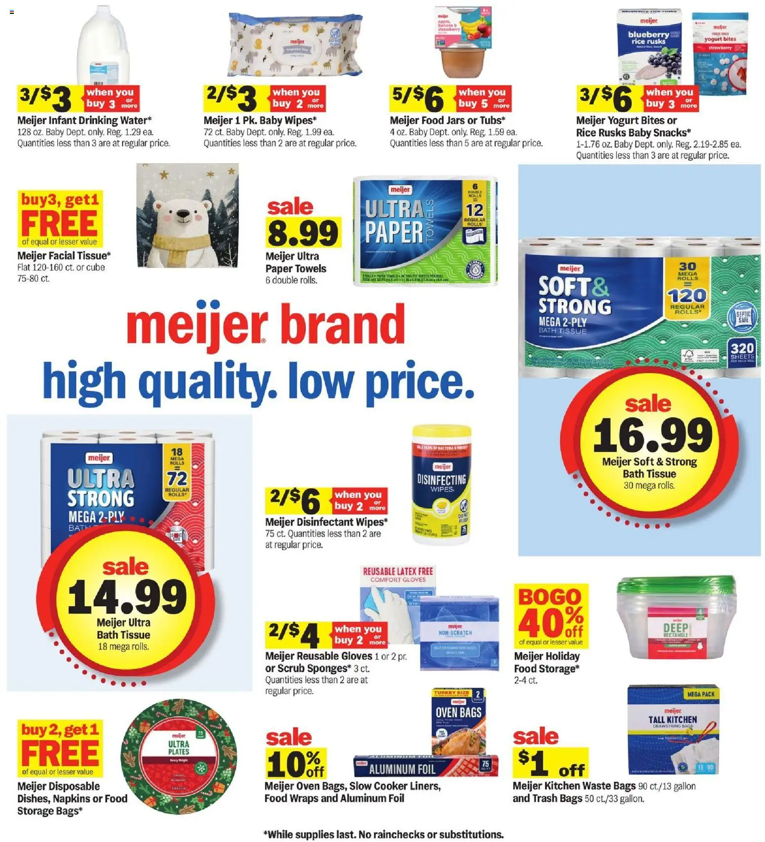 Meijer Weekly Ad - valid from 03.12.2025 | Page: 23 | Products: Yogurt, Gloves, Oven, Weight