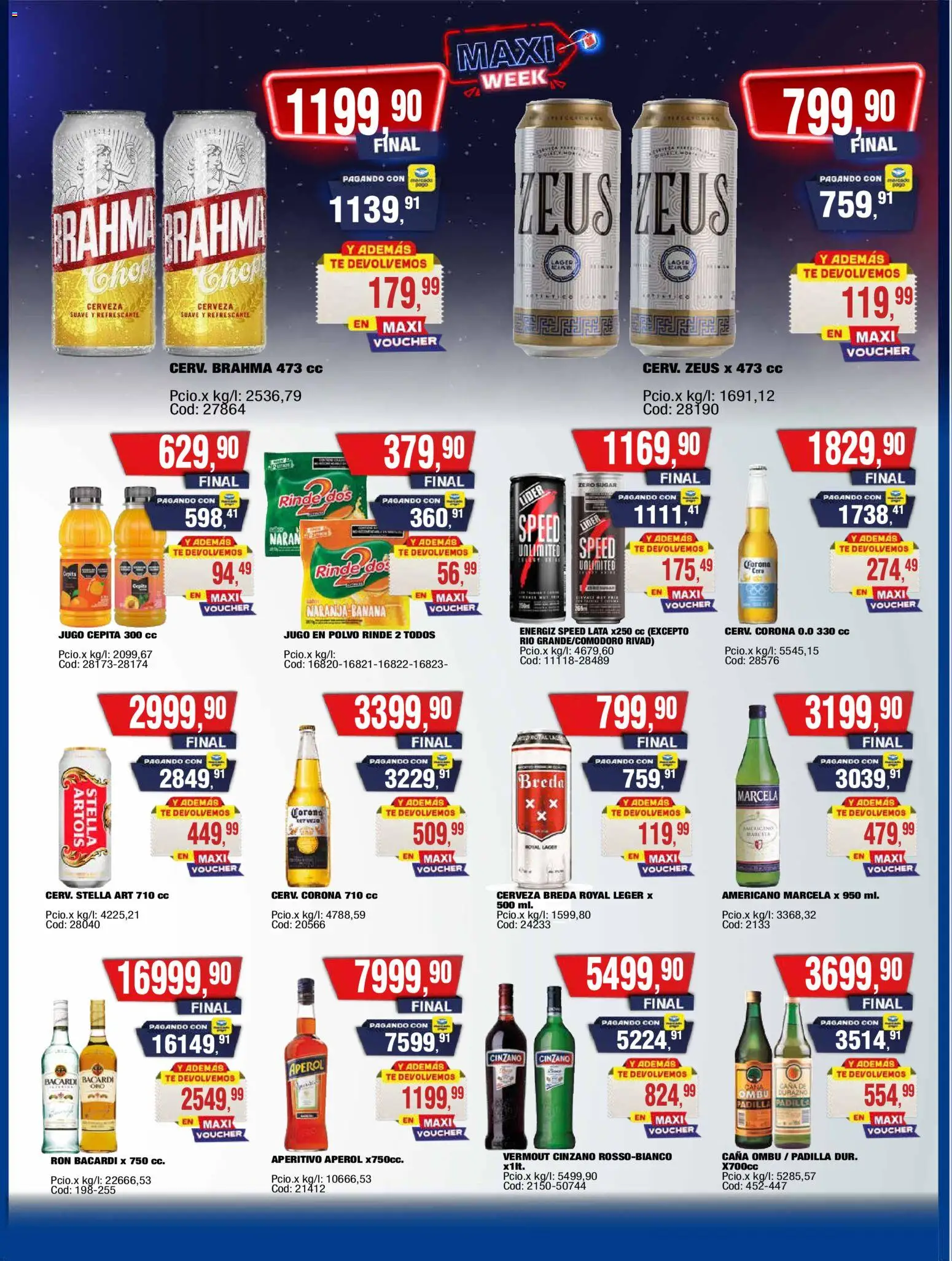 Maxiconsumo ofertas │ válido desde el 10.11.2025 | Página: 28 | Productos: Banana, Durazno, Polvo, Cera