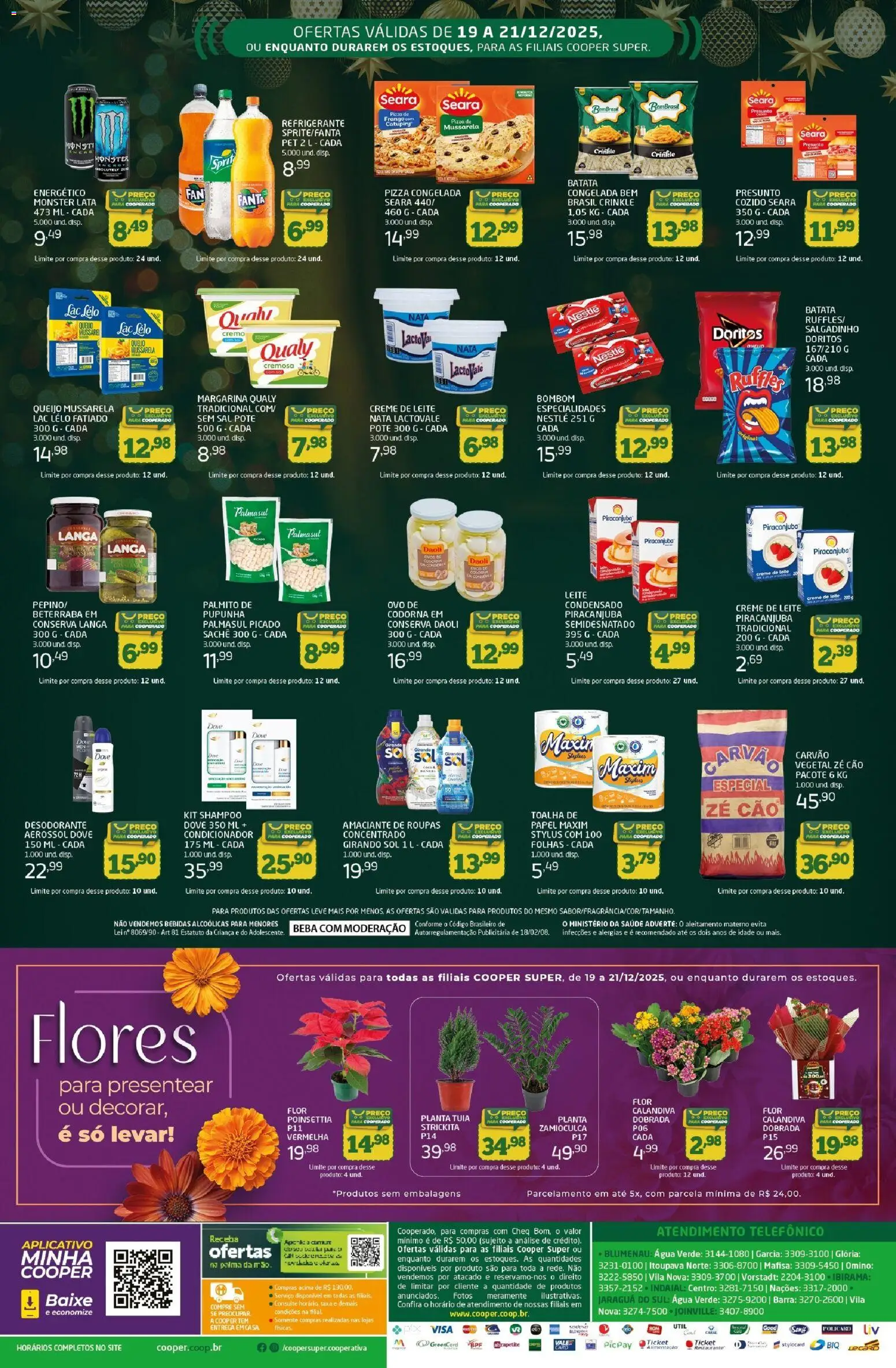 Cooper Folheto - válido de 19.12.2025 | Página: 2 | Produtos: Flores, Queijo, Frango, Mussarela