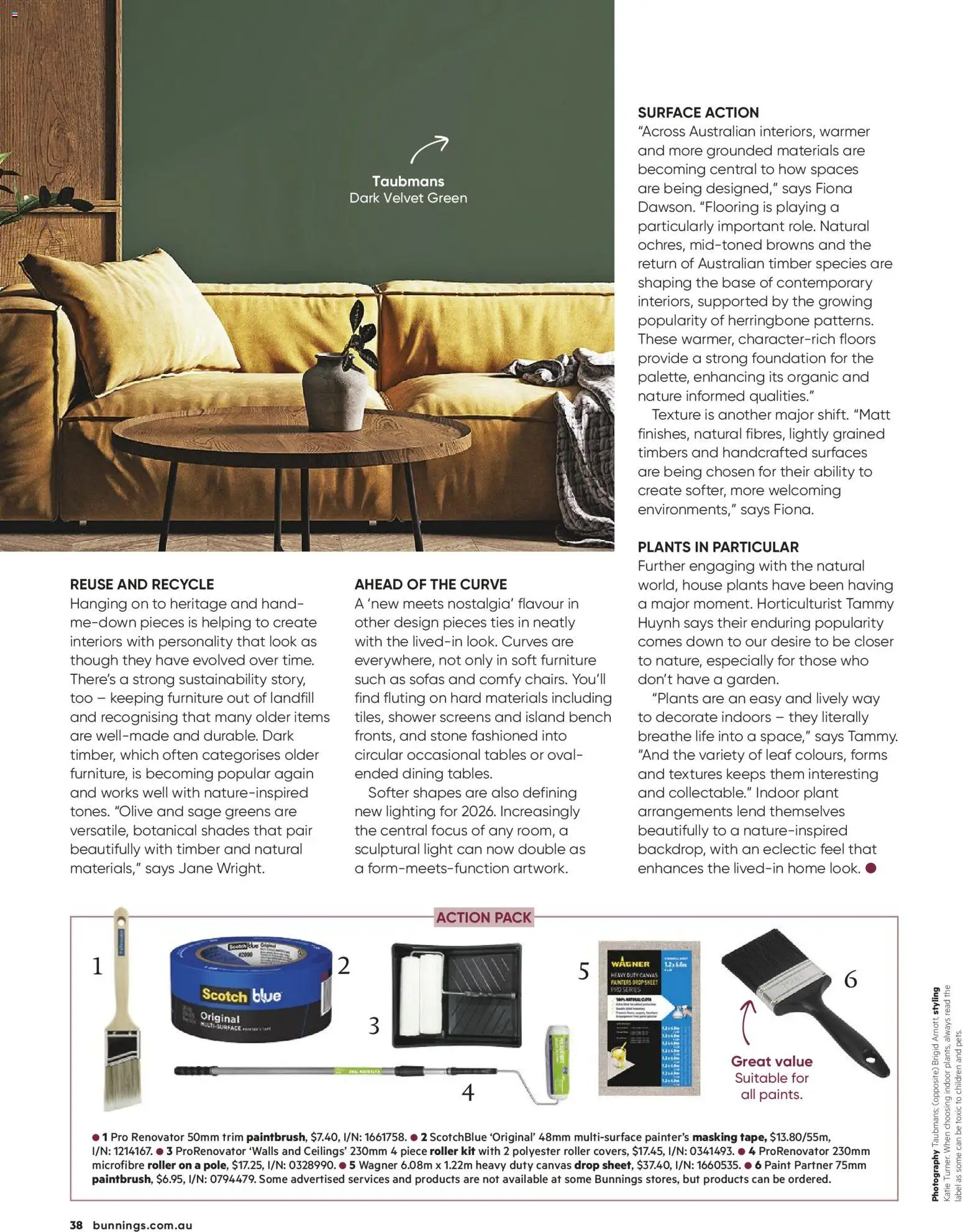 Bunnings Warehouse catalogue - valid from 01.03.2026 | Page: 38 | Products: Flooring, Greens, Foundation, Bench