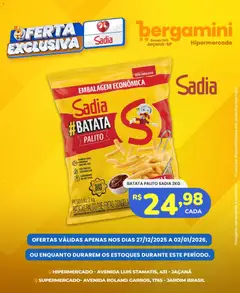 Supermercado Bergamini - Ofertas Sadia e Perdigão - Pré-Visualização do folheto da loja Supermercado Bergamini, válido de 27.12.2025 | Página: 4