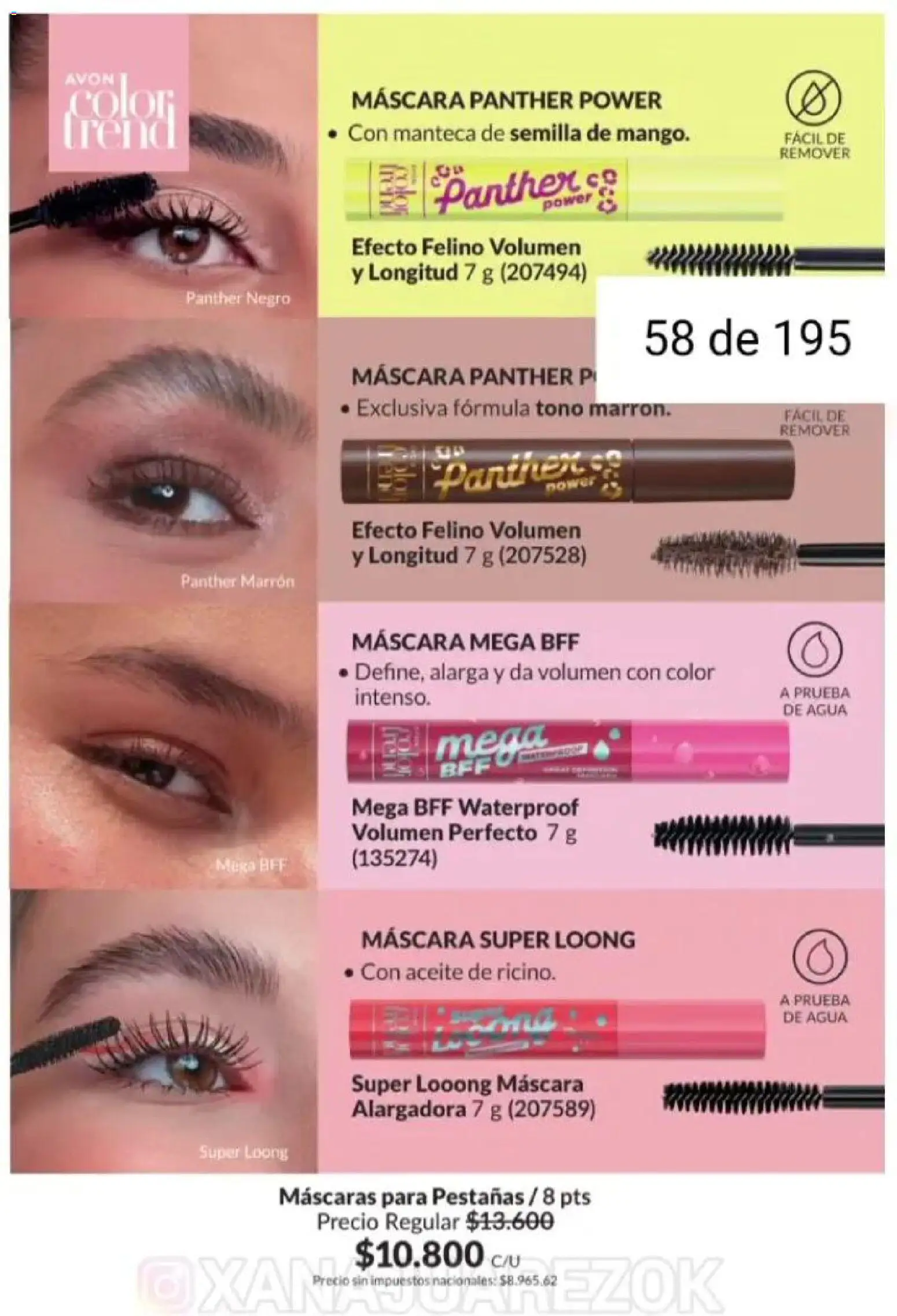 Catálogo AVON Campaña 1/2026 │ válido desde el 01.01.2026 | Página: 52 | Productos: Aceite, Máscara, Agua, Manteca