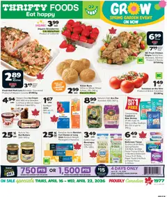 Preview of Thrifty Foods weekly flyer / circulaire from shop Thrifty Foods valid from 16.04.2026