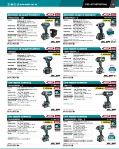 Vista previa de Makita - Catálogo, nuevo folleto de la tienda, válido en México a partir del 04.09.2025 | Página: 35 | Productos: Tornillo, Estuche, Cargador, Batería