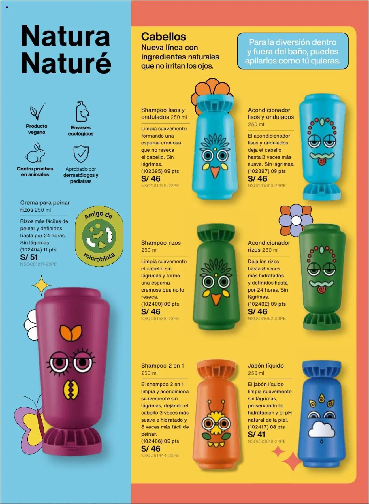 Catálogo Natura válido desde 22.07.2025 | Página: 157 | Productos: Shampoo, Acondicionador, Jabón, Crema