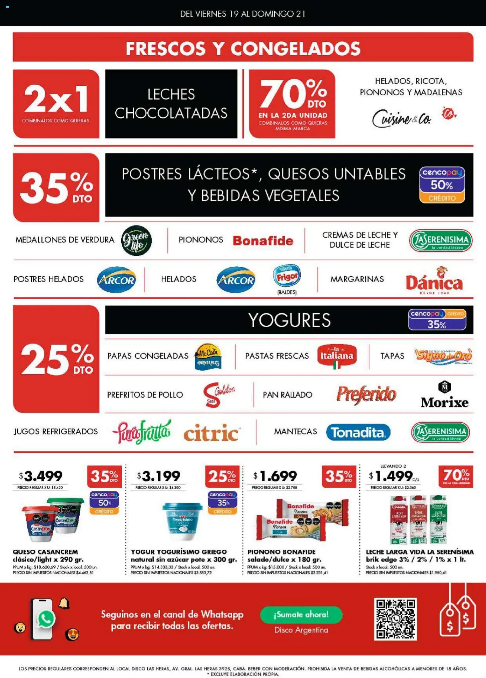 Disco ofertas │ válido desde el 19.12.2025 | Página: 4 | Productos: Disco, Pollo, Pionono, Pan rallado