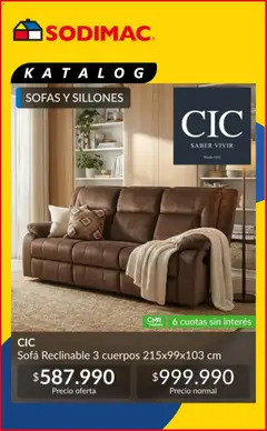 Sodimac ofertas  válido desde el 17.02.2026 | Página: 9 | Productos: Sofá