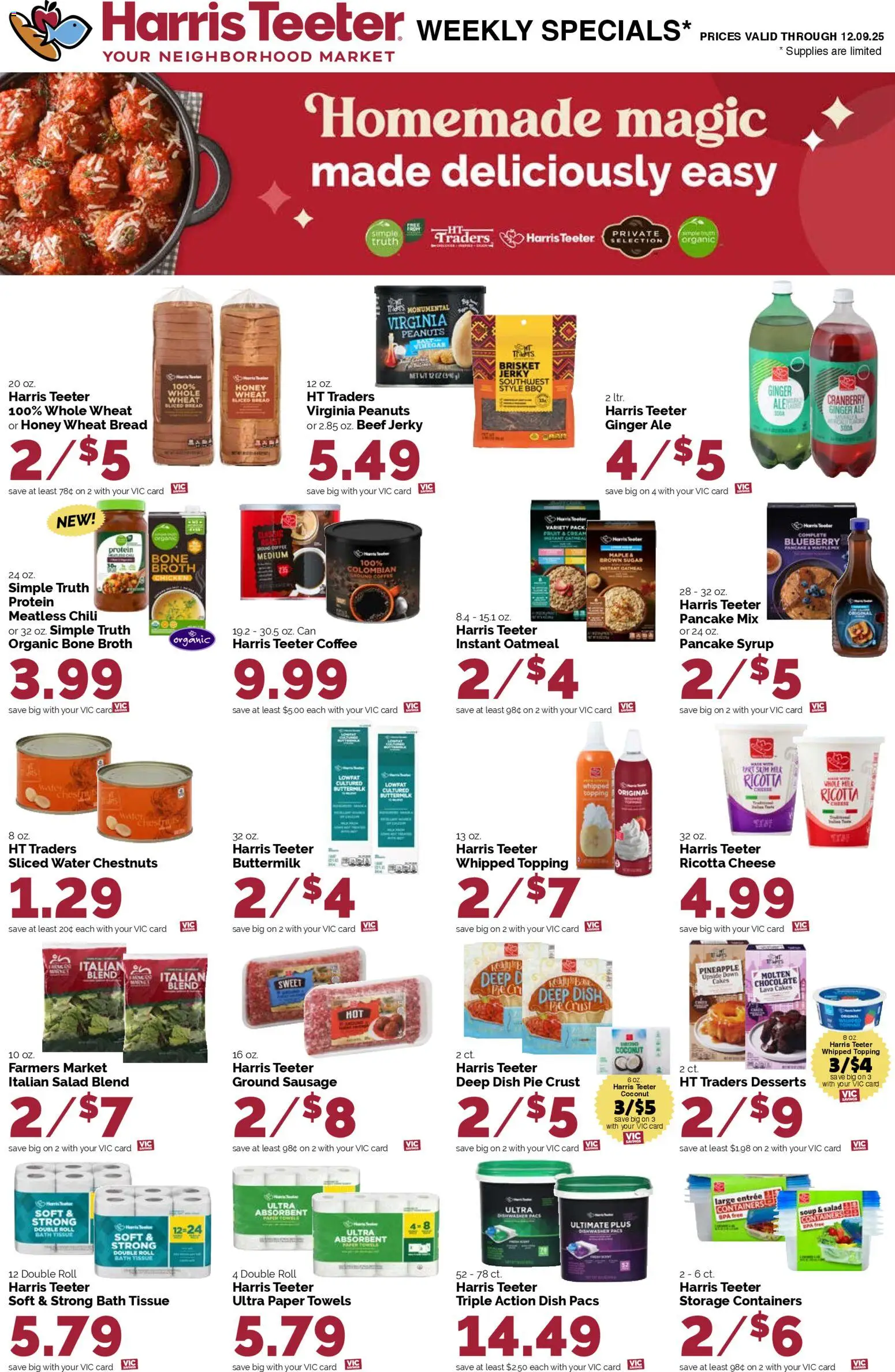 Harris Teeter Weekly Ad - SC - valid from 03.12.2025 | Page: 13 | Products: Bath, Salad, Sugar, Sausage