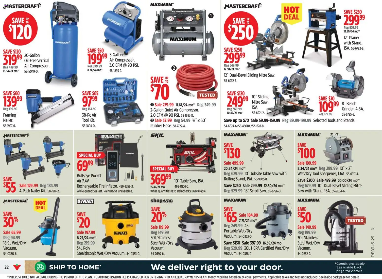 Canadian Tire flyer valid from 30.10.2025 | Page: 22 | Products: Table