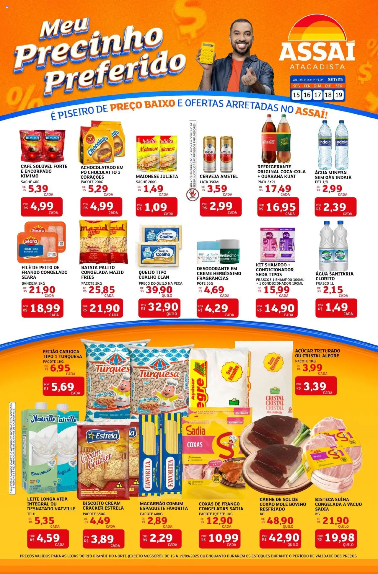 Assaí Atacadista Folheto - válido de 15.09.2025 | Página: 1 | Produtos: Feijão, Cola, Baixo, Café solúvel