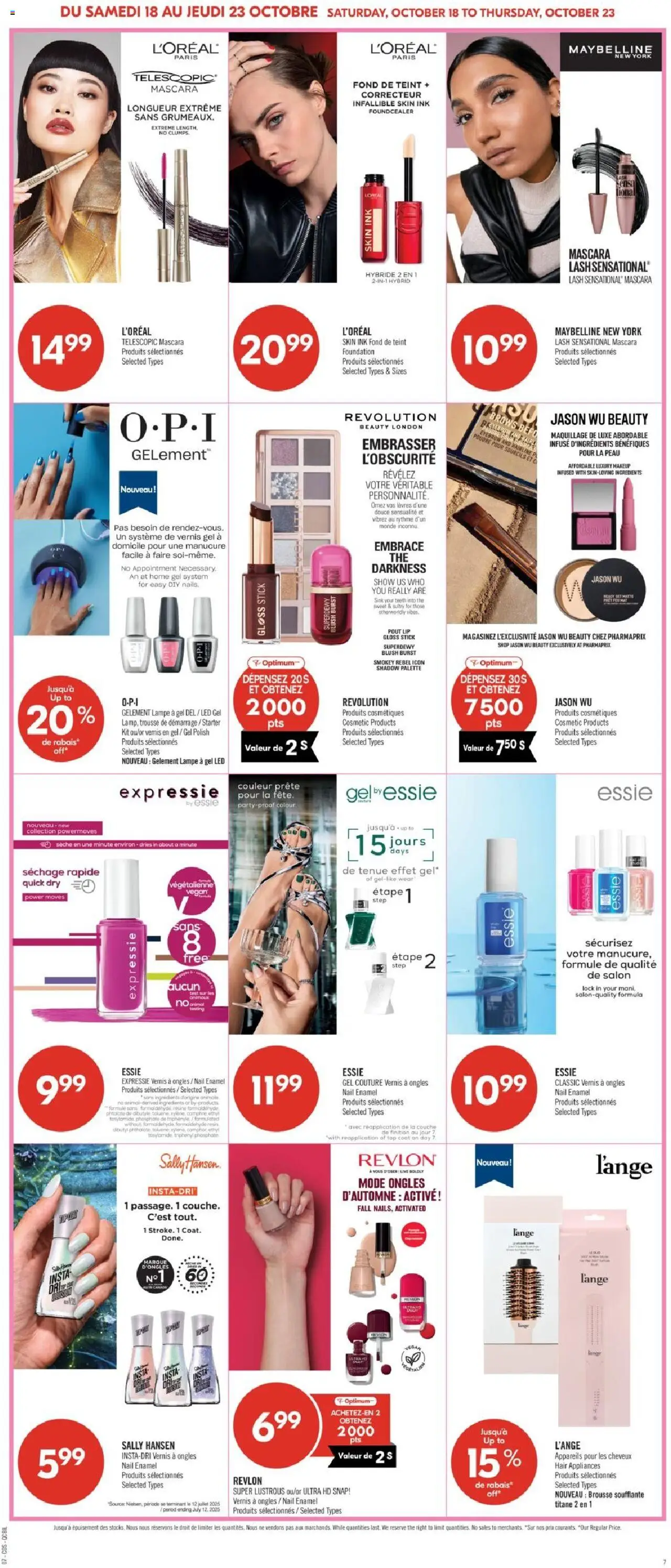 Pharmaprix flyer valid from 18.10.2025 | Page: 15 | Products: Blush, Mascara, Lamp, Coat