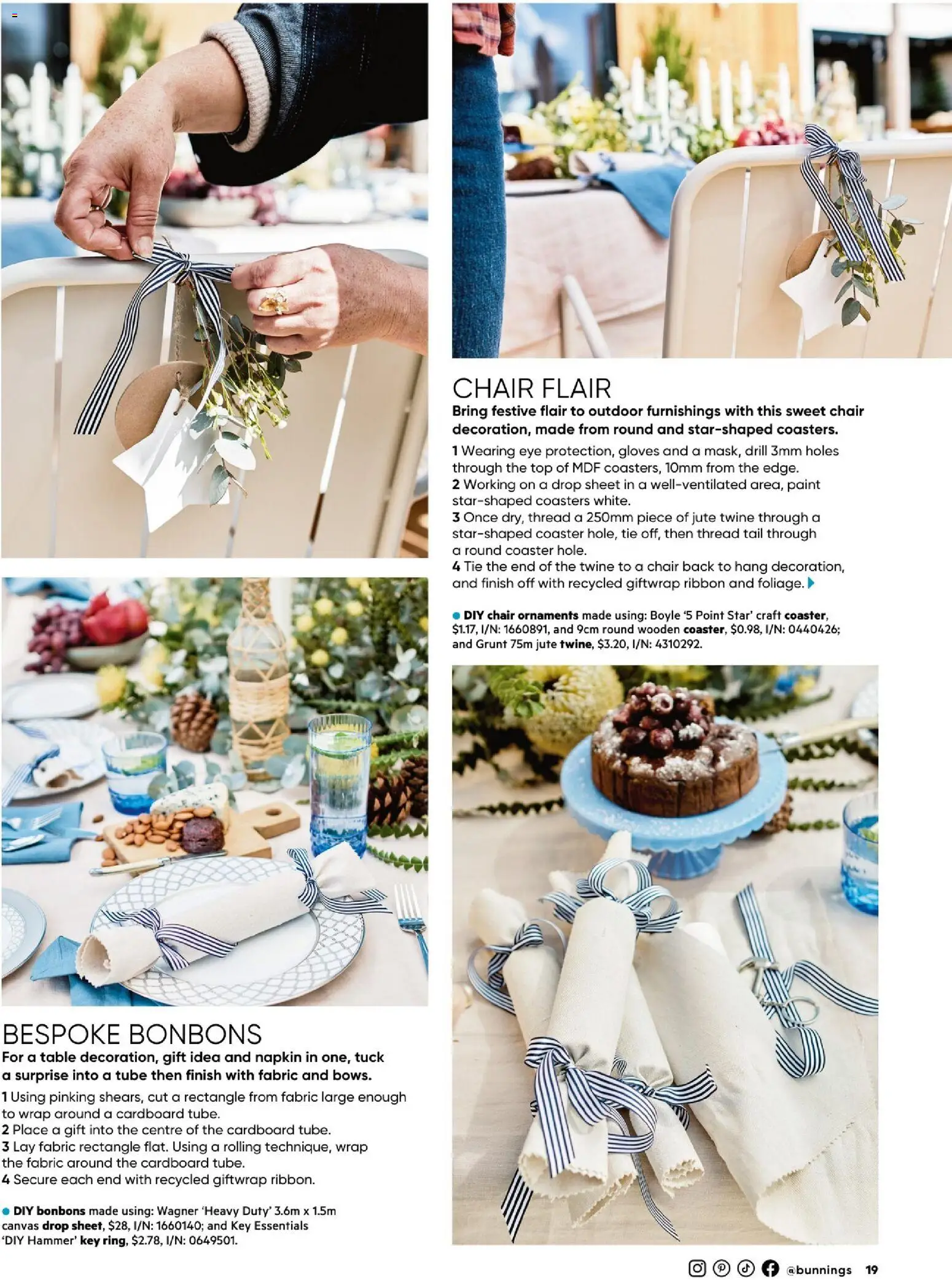 Bunnings Warehouse catalogue - valid from 01.12.2025 | Page: 19 | Products: Coasters, Table, Ornaments, Tie