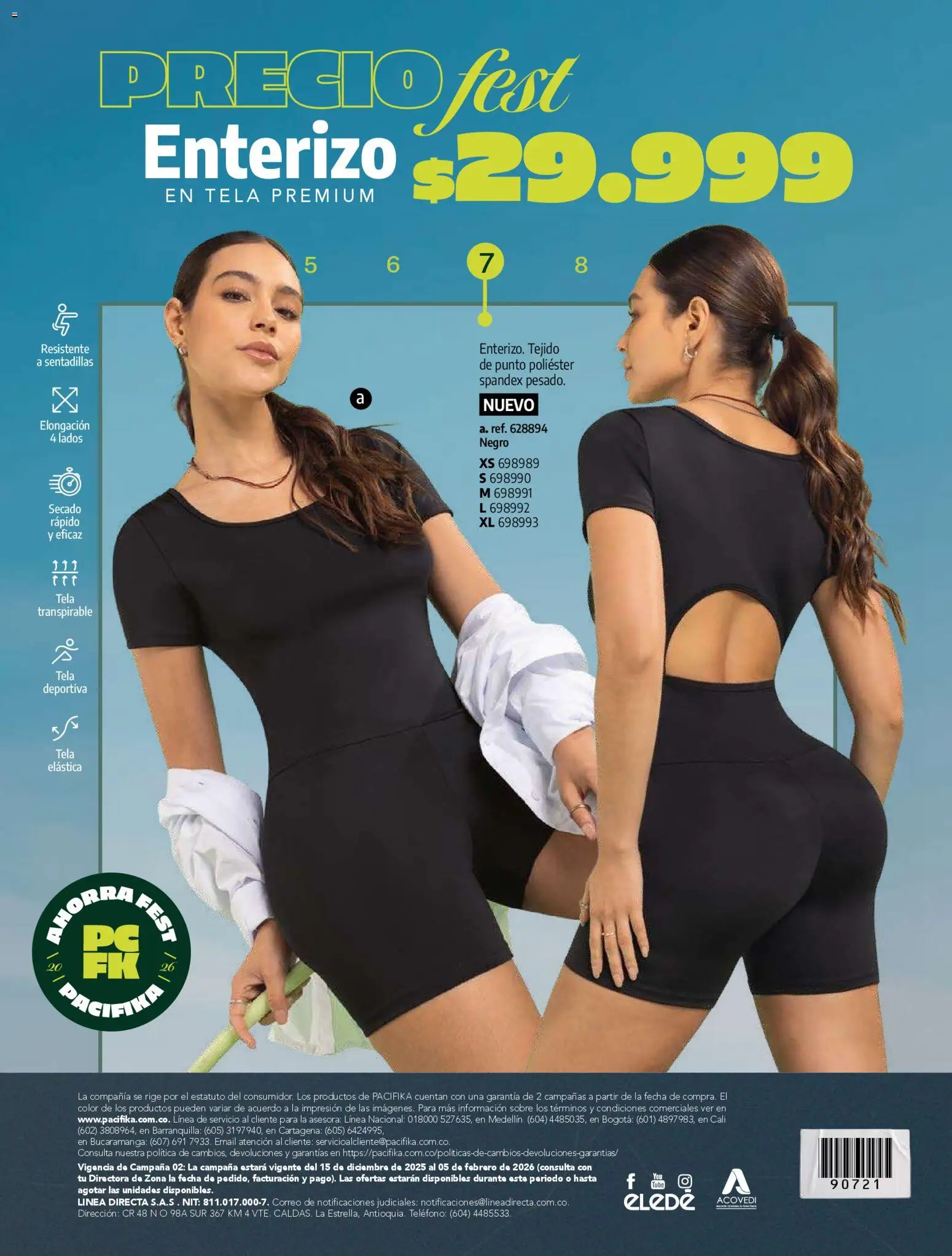 Pacifika revista - valida desde el 01.02.2026 | Página: 220 | Productos: Teléfono, Sobre, Enterizo