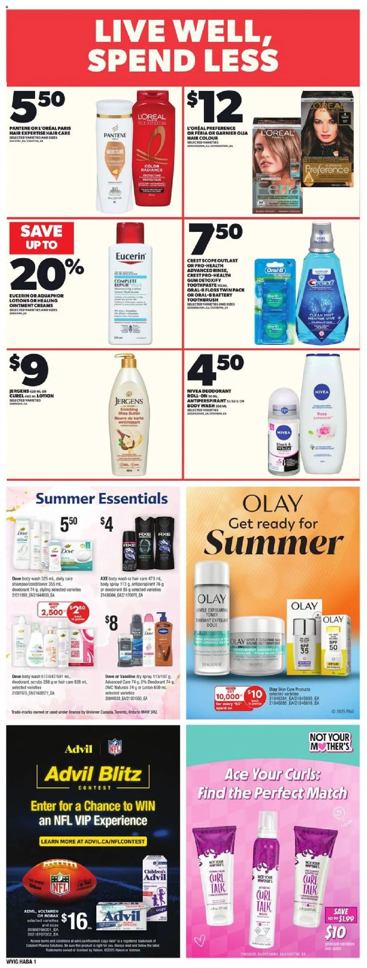 Loblaws flyer valid from 21.08.2025 | Page: 16 | Products: Body wash, Antiperspirant, Battery, Butter