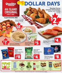 Preview of Quality Foods weekly flyer / circulaire from shop Quality Foods valid from 14.08.2025