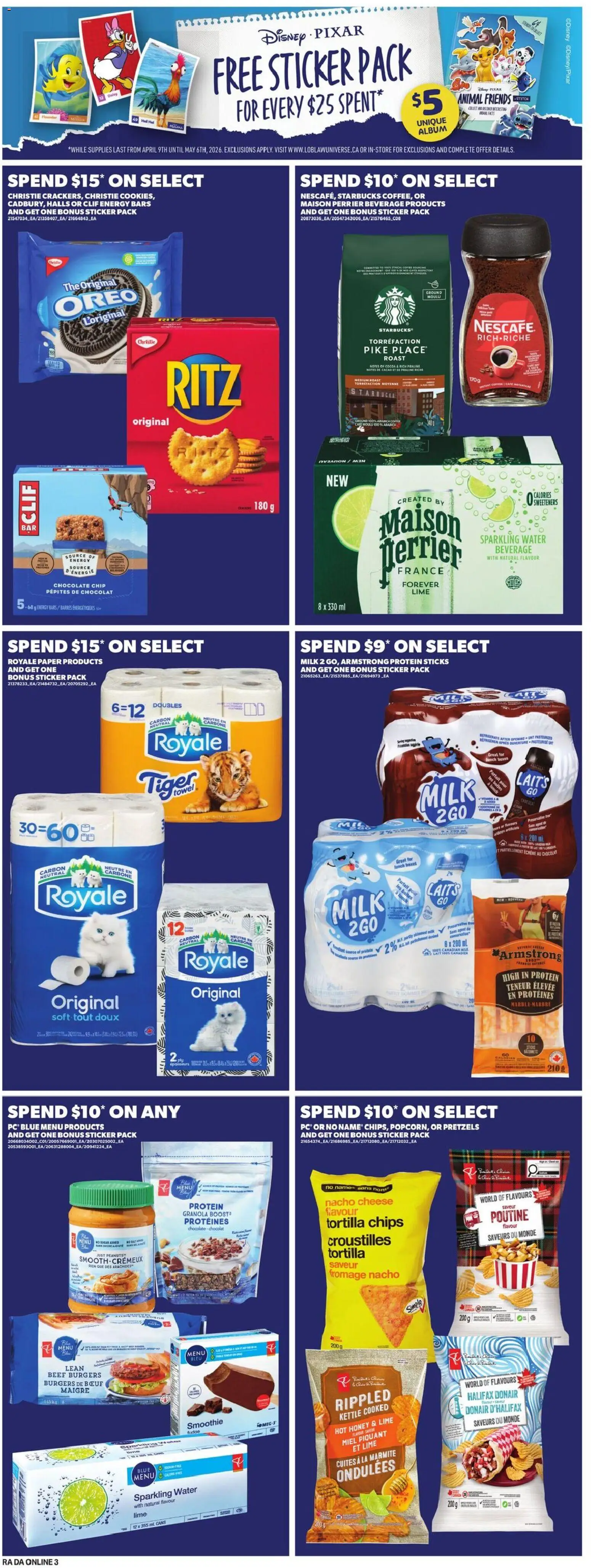 Atlantic Superstore flyer valid from 16.04.2026 | Page: 12 | Products: Chips, Kettle, Milk, Cheese