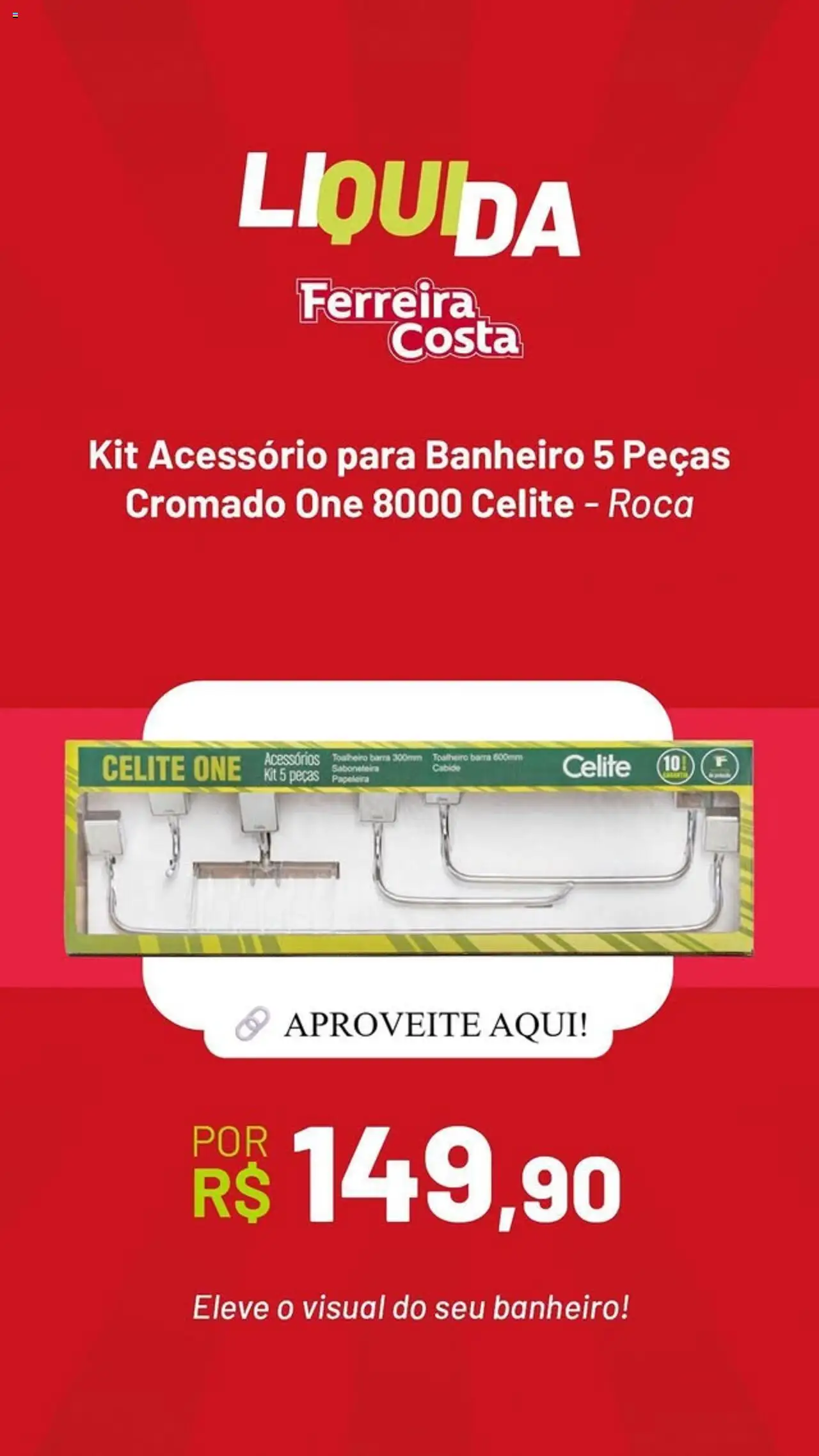 Ferreira Costa Folheto - válido de 09.10.2025 | Página: 3 | Produtos: Cabide, Toalheiro, Saboneteira