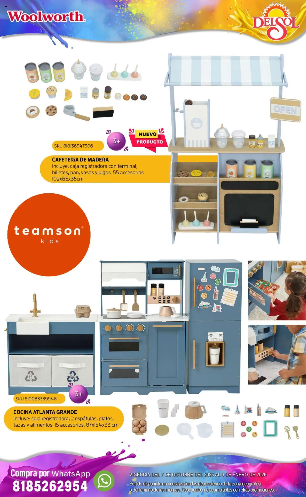 Nuevas ofertas de Del Sol y Woolworth válidas en toda la República Mexicana desde el 07.10.2025. ¡Encuentra las mejores ofertas en Del Sol y Woolworth - Catálogo Castillo Del Juguete! | Página: 100 | Productos: Cocina, Caja, Vasos