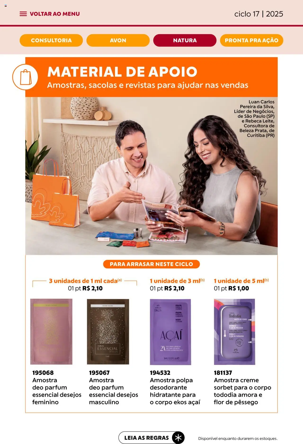 Avon Folheto - válido de 07.10.2025 | Página: 66 | Produtos: Desodorante, Creme, Body, Açaí