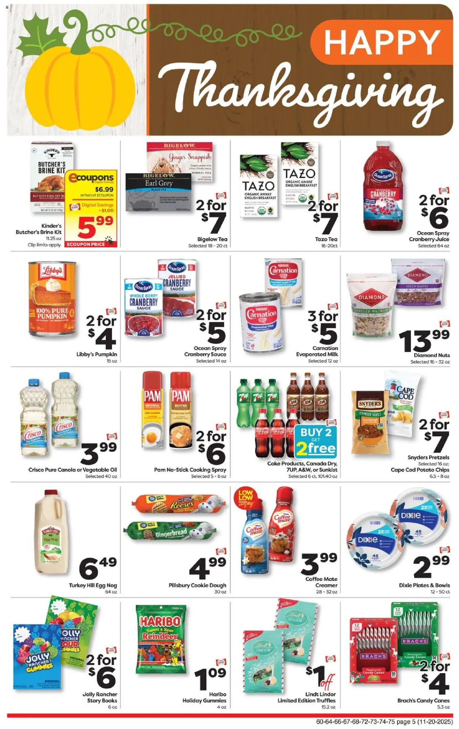 Weis Weekly Circular - MD - valid from 20.11.2025 | Page: 5 | Products: Clip, Milk, Juice, Nuts
