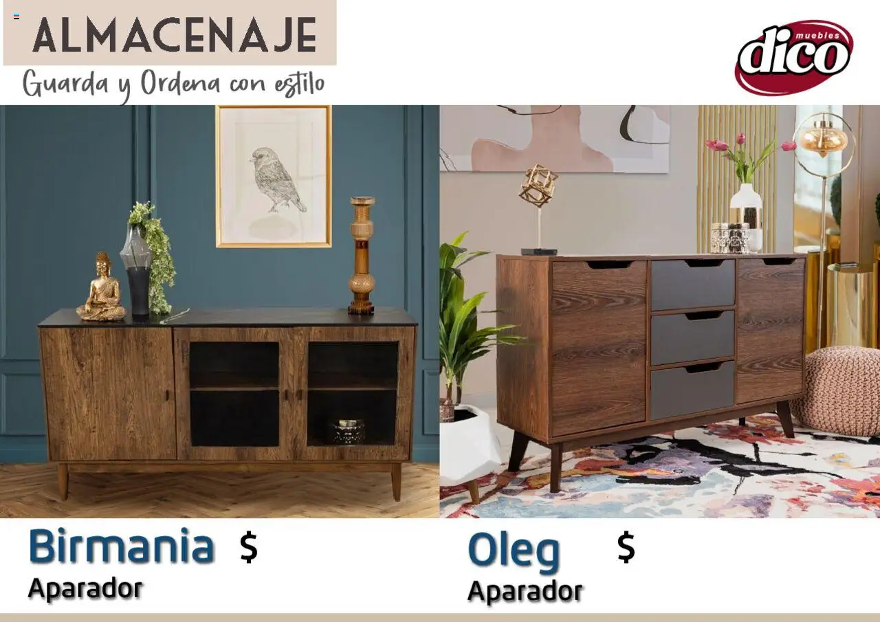 Nuevas ofertas de Muebles Dico válidas en toda la República Mexicana desde el 12.02.2025. ¡Encuentra las mejores ofertas en Muebles Dico catálogo Almacenaje! | Página: 73 | Productos: Aparador