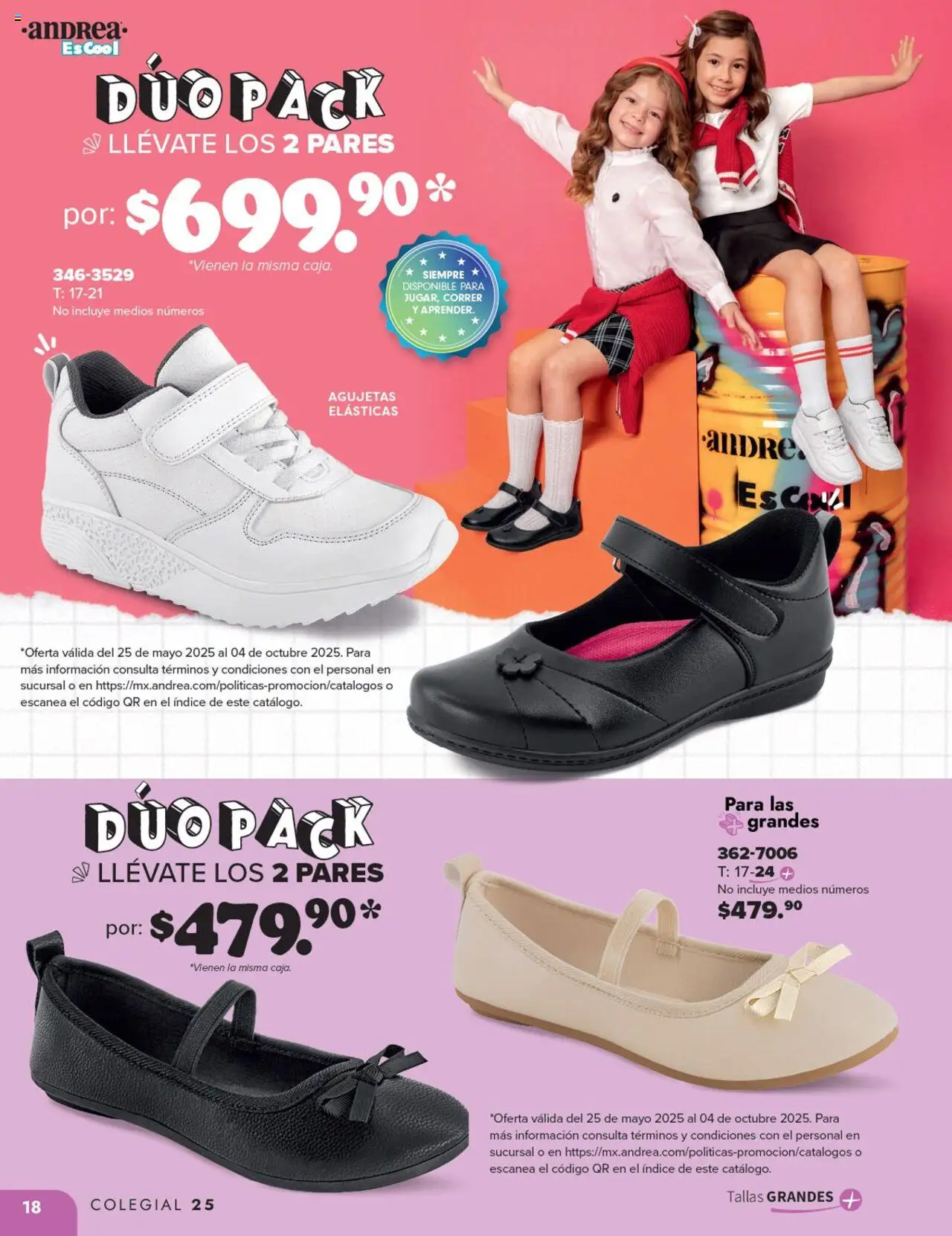 Nuevas ofertas de Andrea válidas en toda la República Mexicana desde el 25.05.2025. ¡Encuentra las mejores ofertas en Andrea catálogo Colegial ! | Página: 18