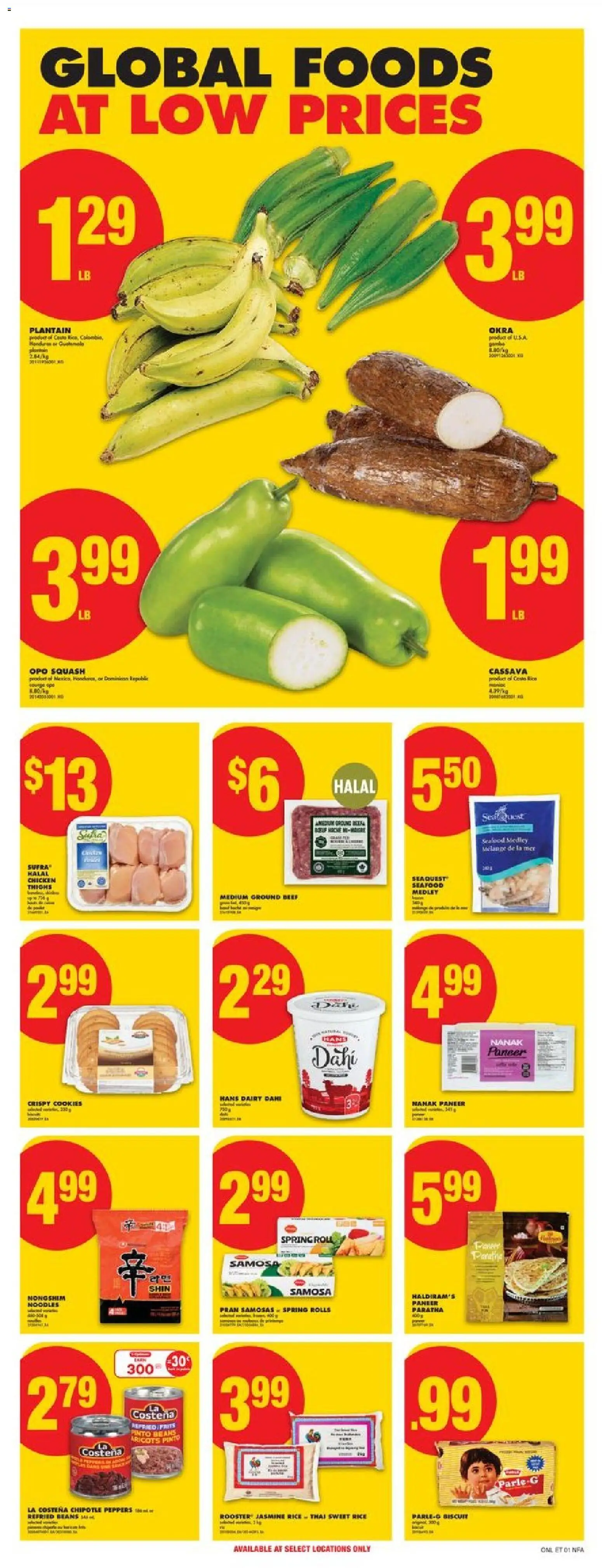No Frills flyer valid from 18.12.2025 | Page: 9 | Products: Rice, Noodles, Cookies, Chicken