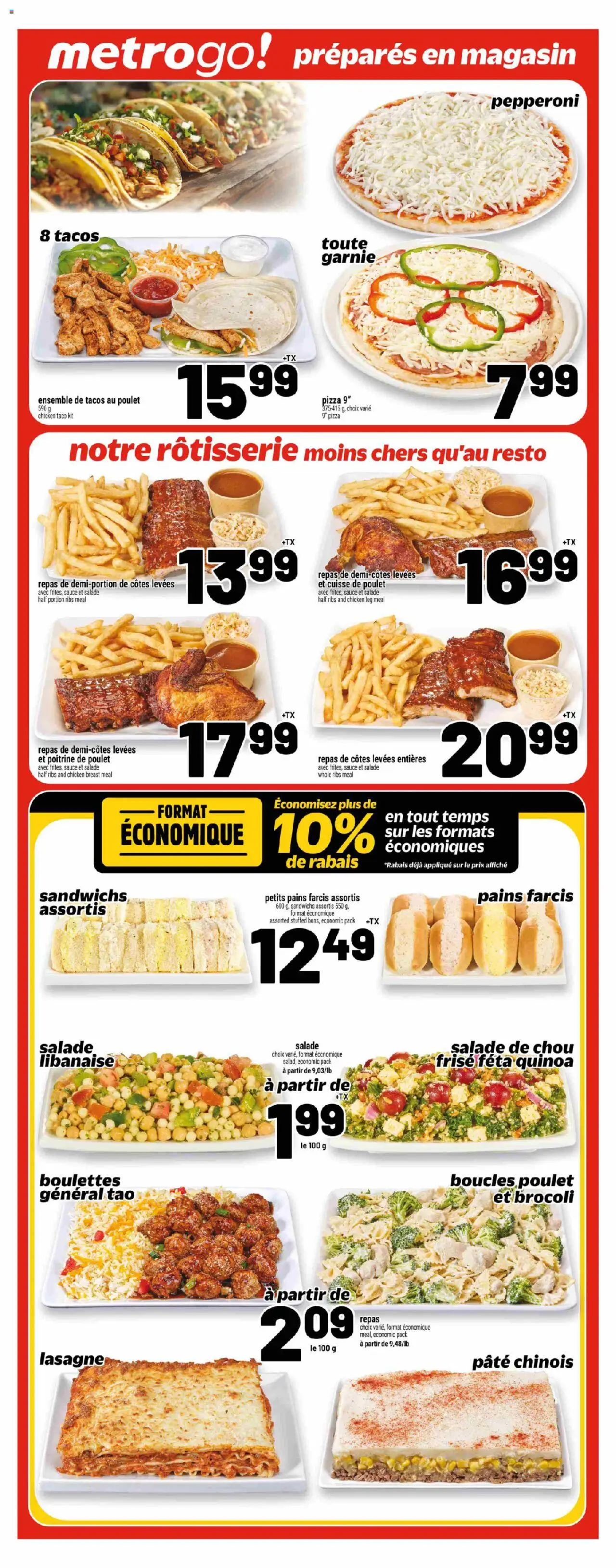 Metro flyer valid from 18.09.2025 | Page: 14 | Products: Pizza, Chicken