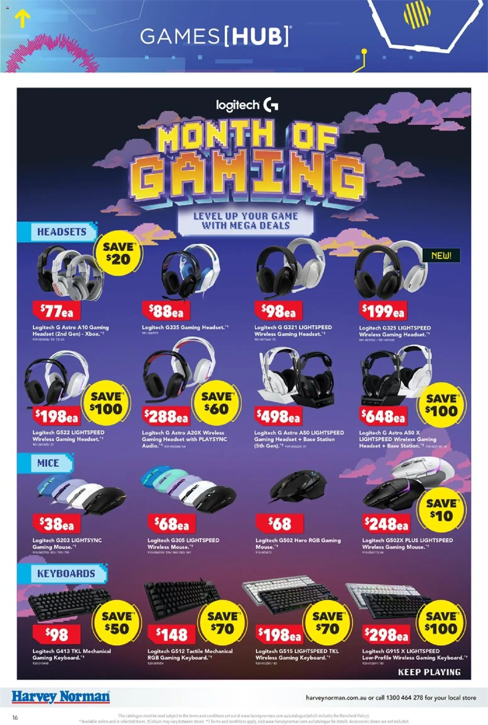 Harvey Norman catalogue - valid from 09.04.2026 | Page: 16 | Products: Accessories, Keyboard, Headset, Game
