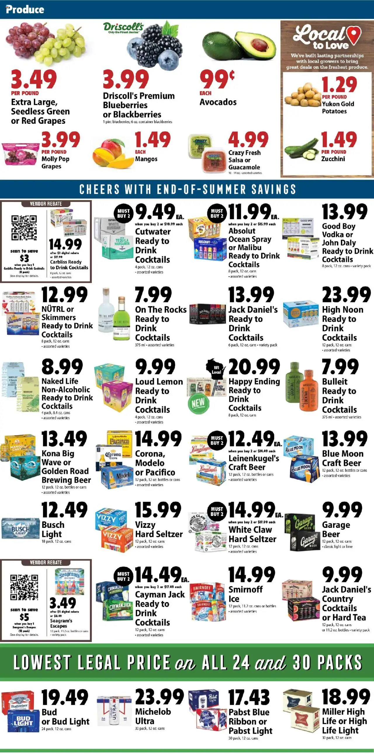 Festival Foods Weekly Ad - valid from 27.08.2025 | Page: 2 | Products: Berries, Tea, Potatoes, Lemon
