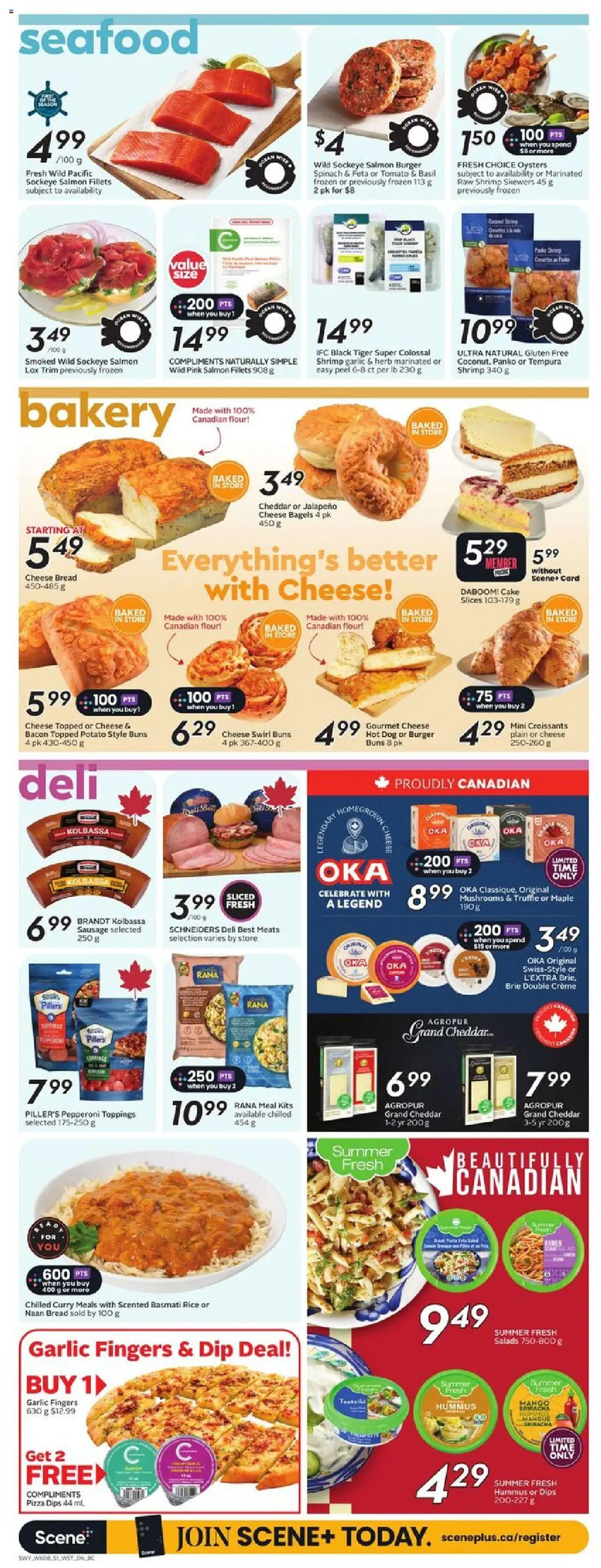 Safeway flyer valid from 19.06.2025 | Page: 10 | Products: Rice, Bakery, Cheese, Pizza