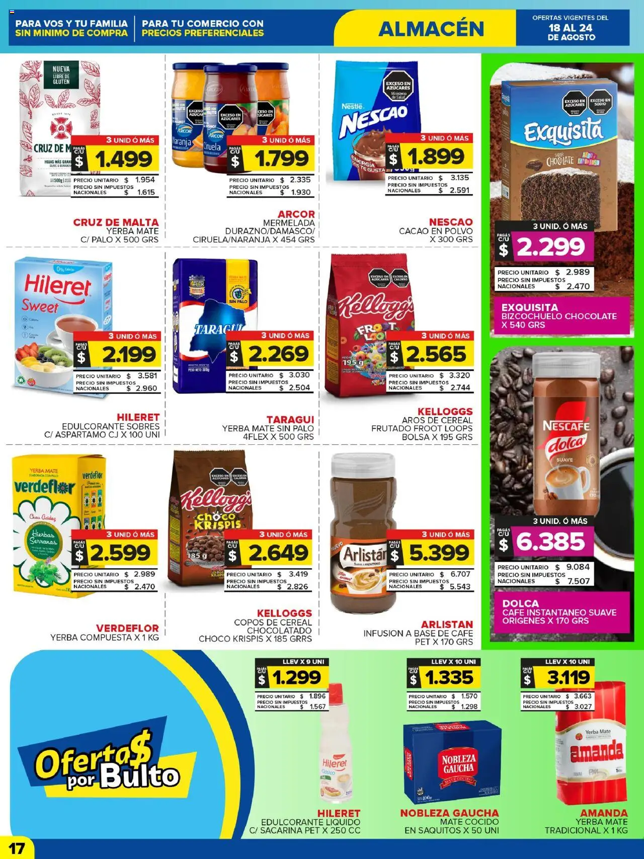 Carrefour Maxi catálogo - CABA │ válido desde el 18.08.2025 | Página: 17 | Productos: Aros, Bolsa, Azucar, Té