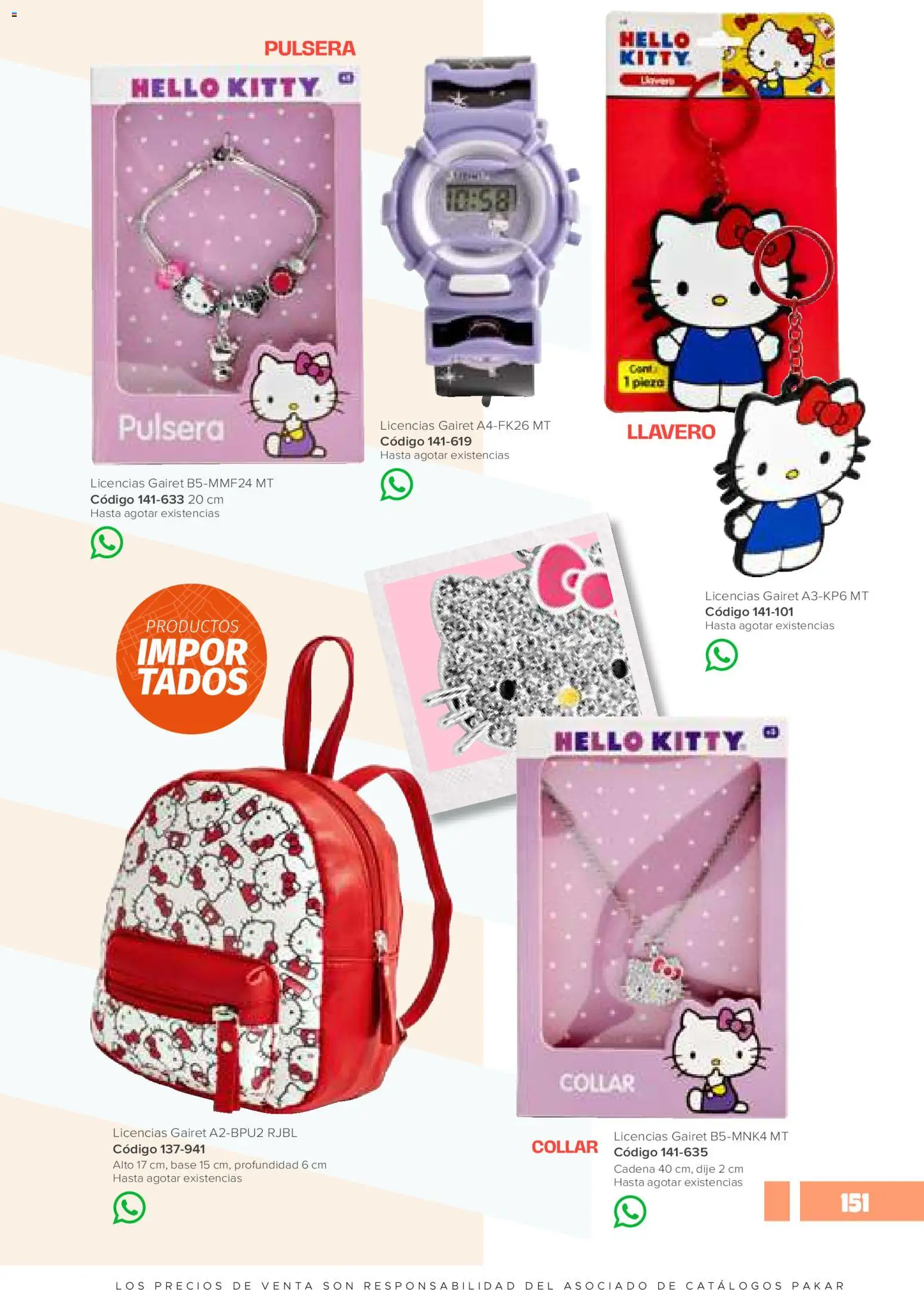 Nuevas ofertas de SC Pakar válidas en toda la República Mexicana desde el 30.01.2026. ¡Encuentra las mejores ofertas en SC Pakar catálogo Niña! | Página: 151 | Productos: Llavero, Collar, Dije, Cadena