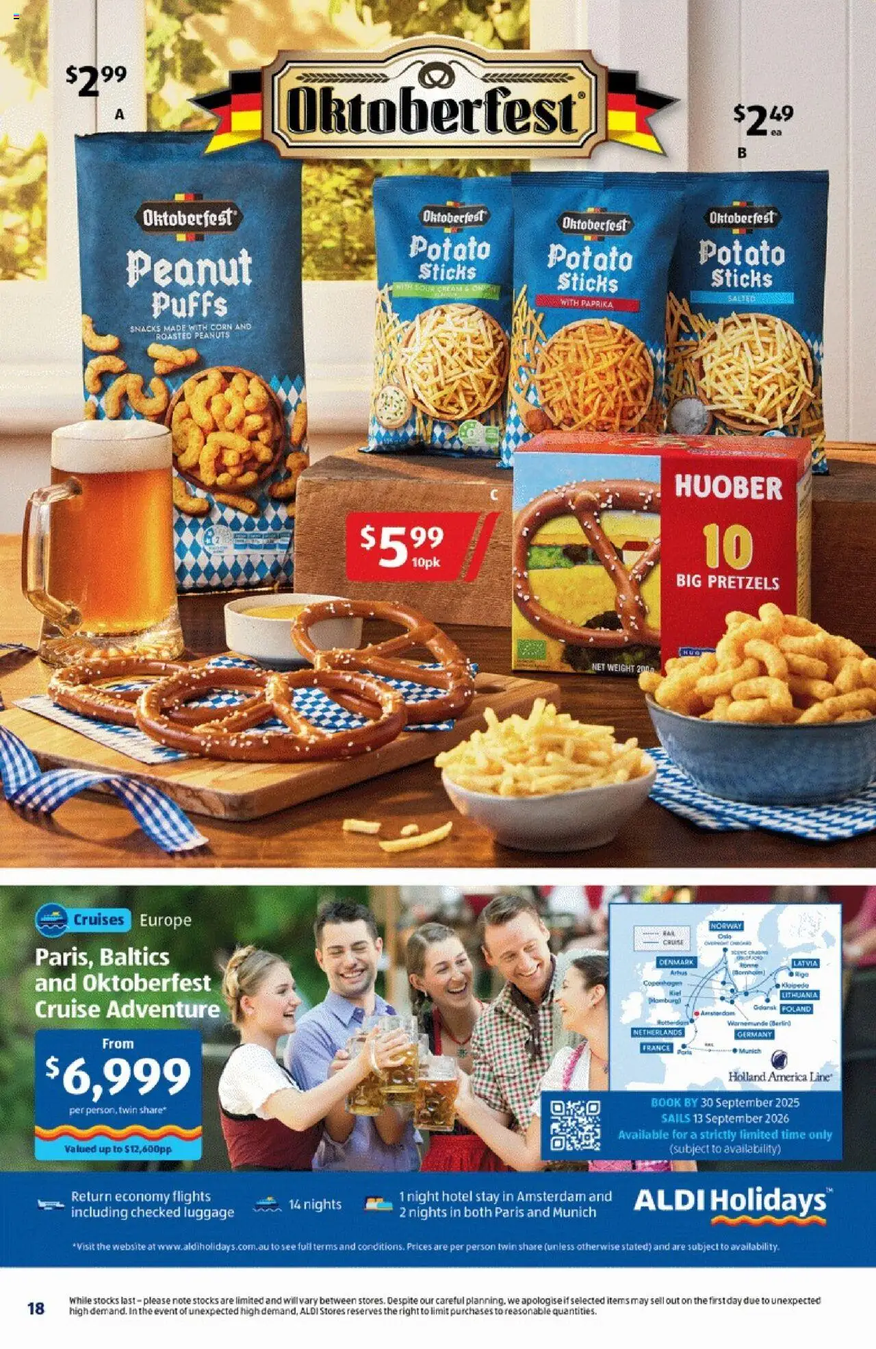 Aldi catalogue - valid from 10.09.2025 | Page: 18 | Products: Peanuts, Pretzels, Paprika, Weight