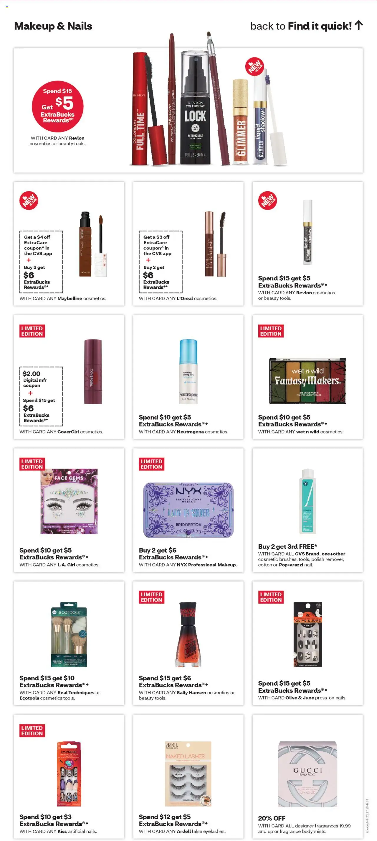 CVS Pharmacy Weekly Ad - MA - valid from 19.10.2025 | Page: 12 | Products: Fragrance, Setting Spray, Lip Liner